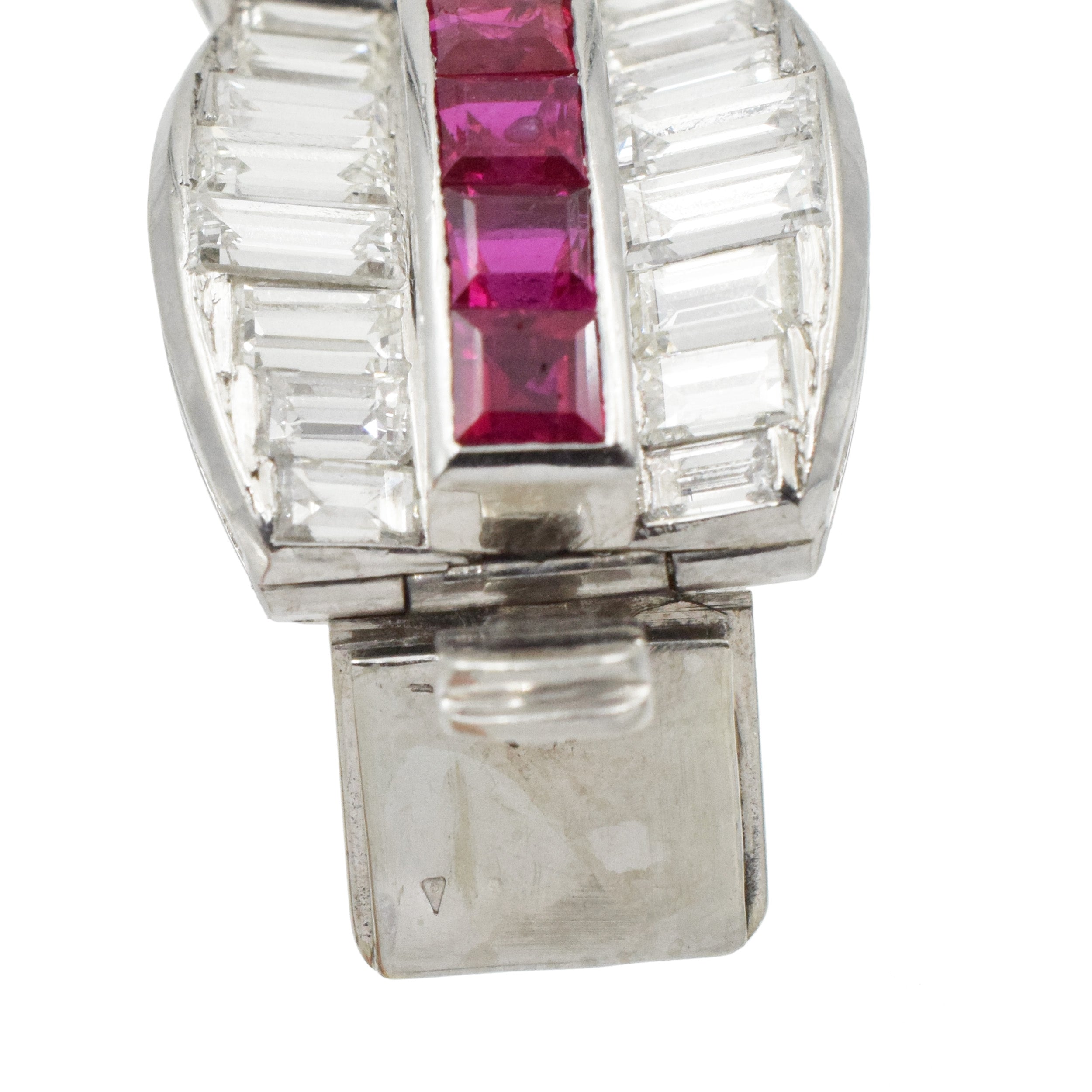 Ruby and Diamond Bracelet bracelet in platinum.