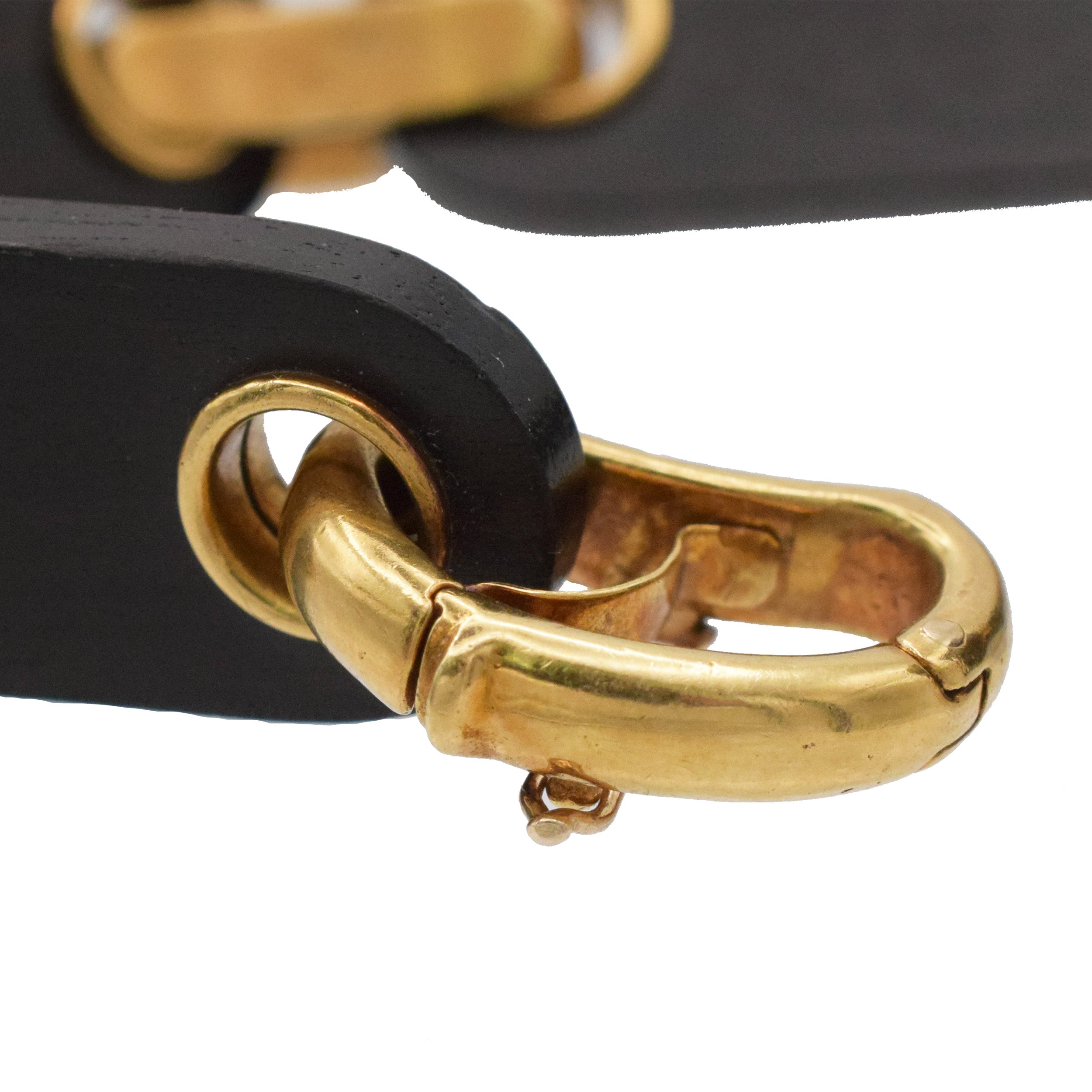 Van Cleef & Arpels Ebony Wood And 18k Yellow Gold Bracelet