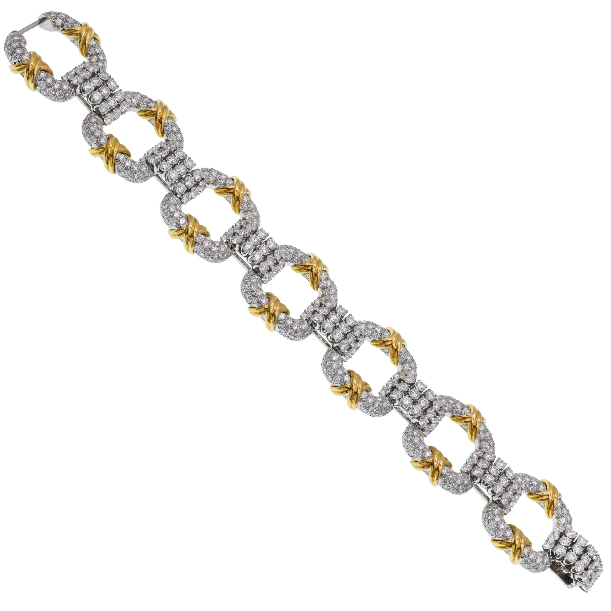 Tiffany&Co. Diamond 'Cooper" Bracelet By Jean Schlumberger