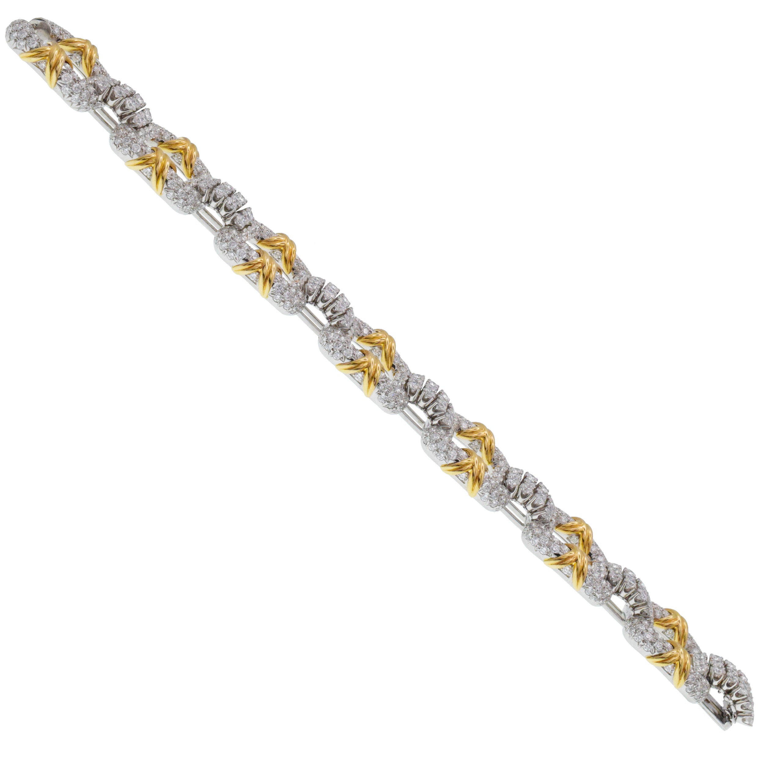 Tiffany&Co. Diamond 'Cooper" Bracelet By Jean Schlumberger