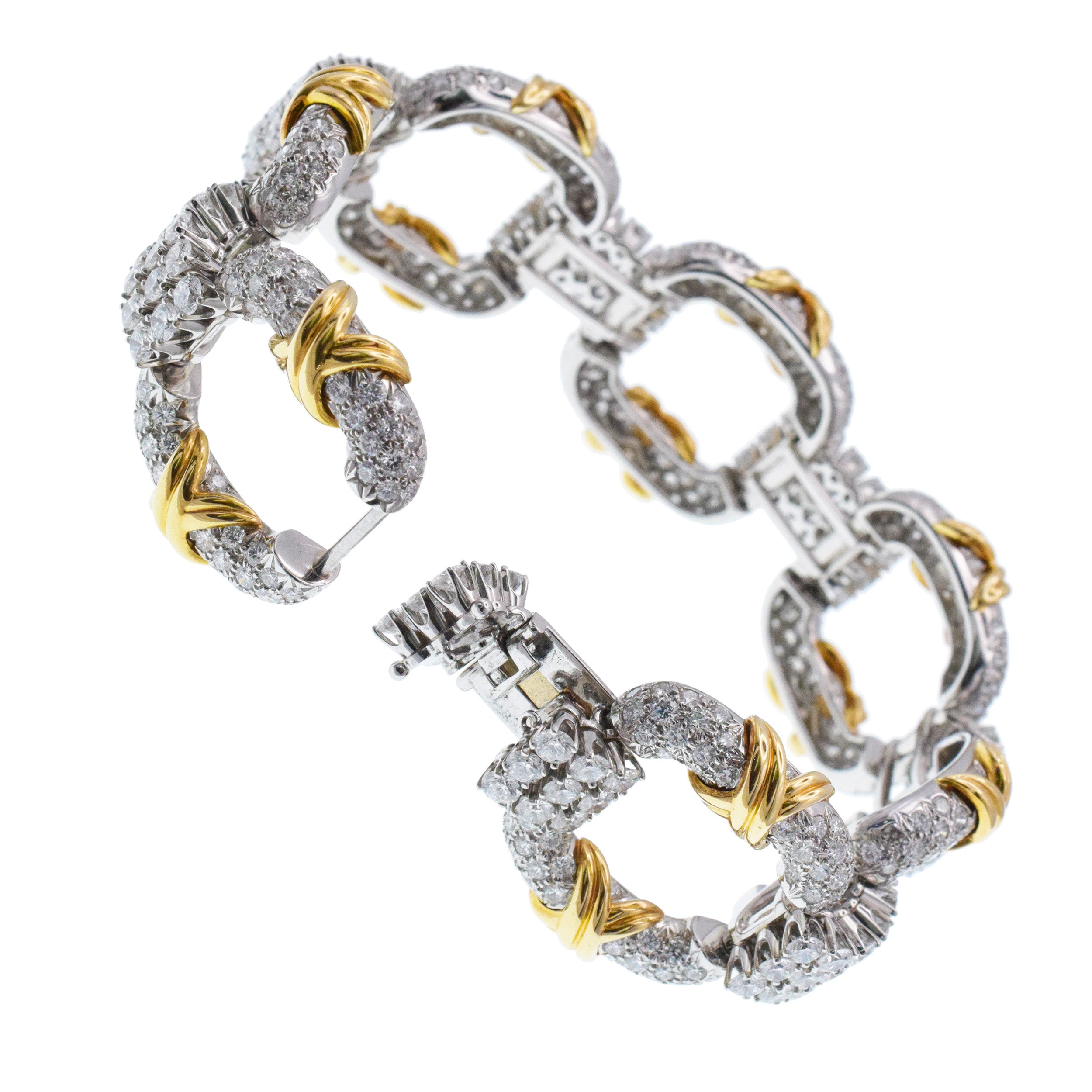 Tiffany&Co. Diamond 'Cooper" Bracelet By Jean Schlumberger