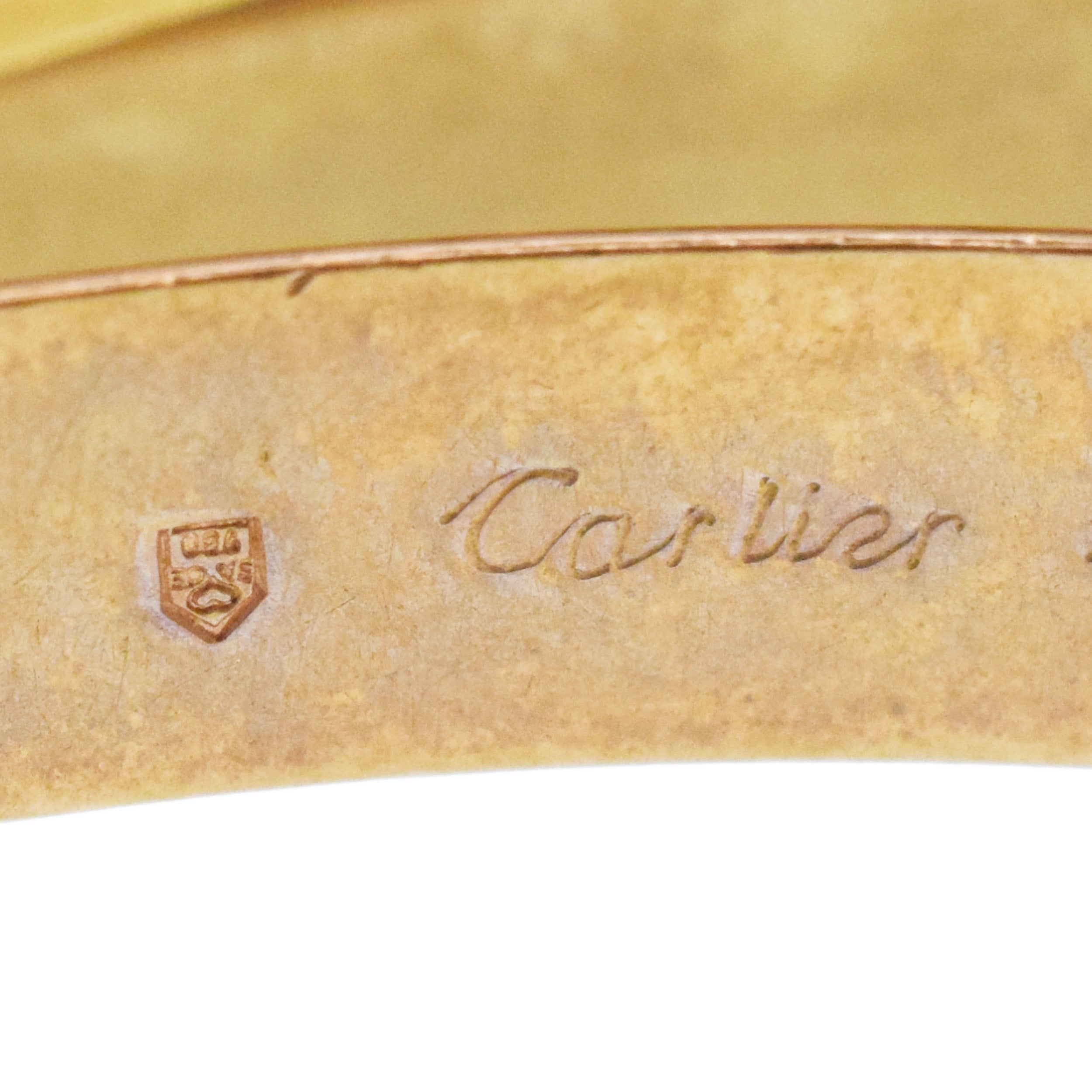 Cartier Trinity Bangle Bracelet In 18k Tri-Tone Gold