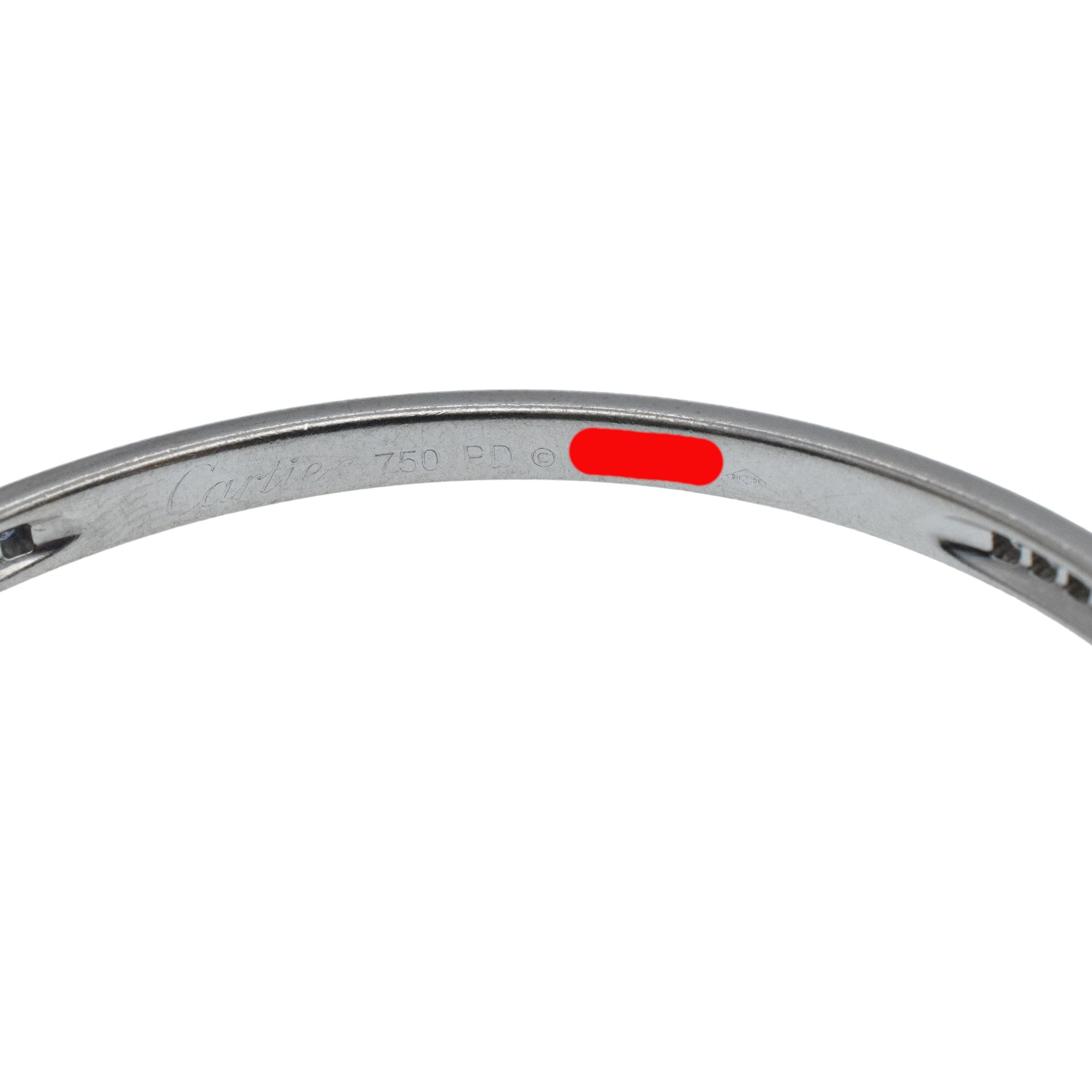 Cartier 2.00ct Diamond Bangle Bracelet In 18k White Gold