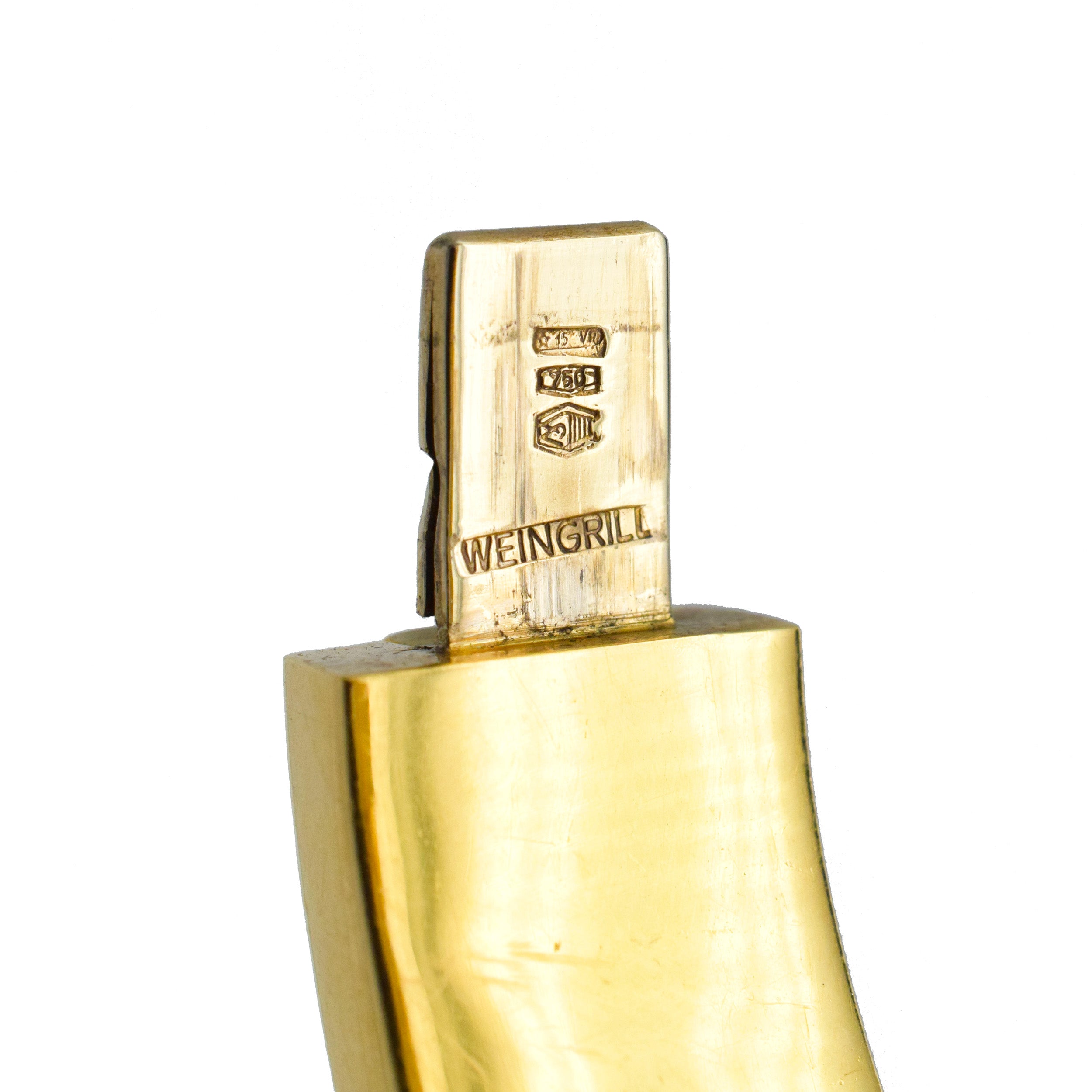 Weingrill 18k Yellow Gold Hinged Bangle Bracelet