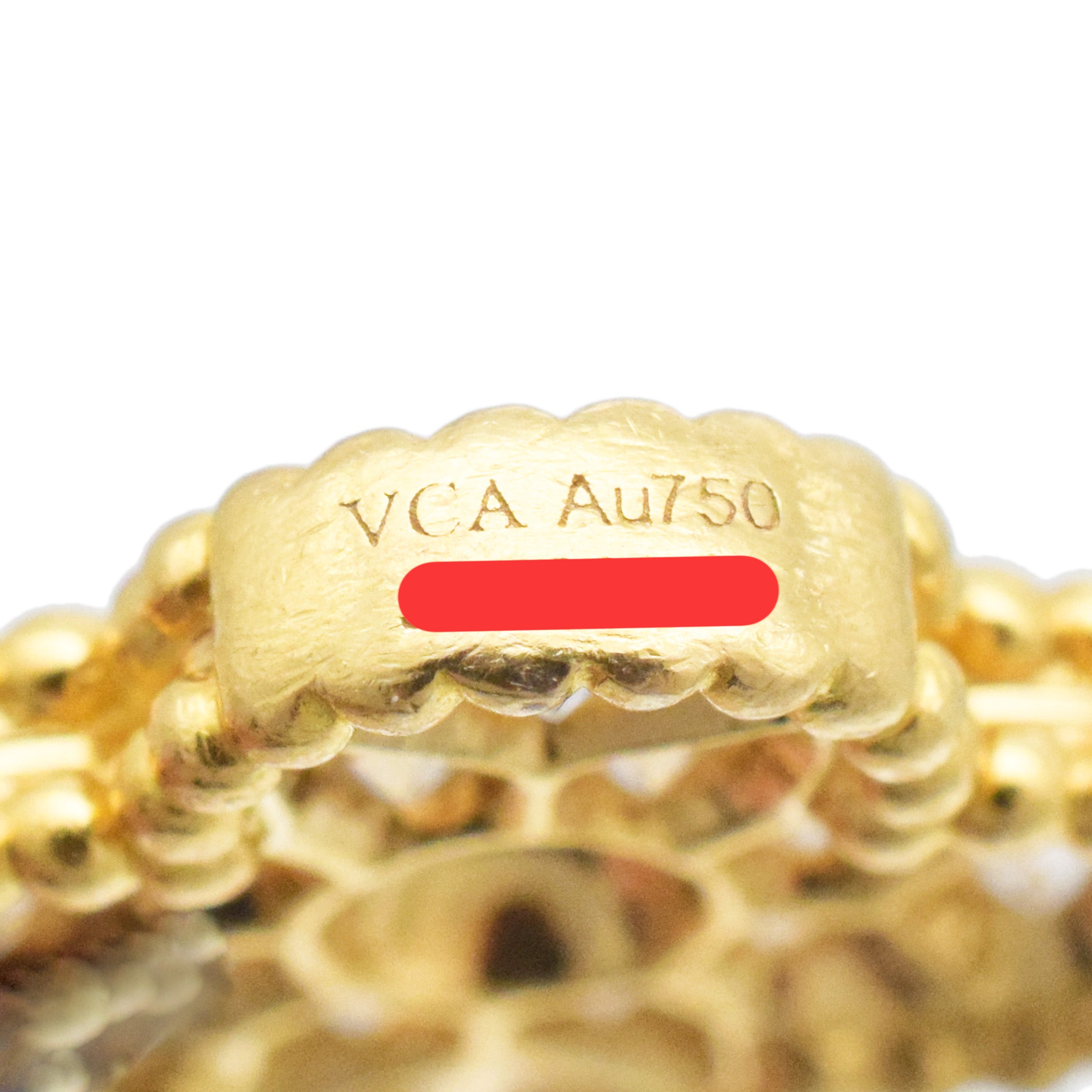Van Cleef & Arpels Diamond Vintage Alhambra Bracelet In 18k Yellow Gold