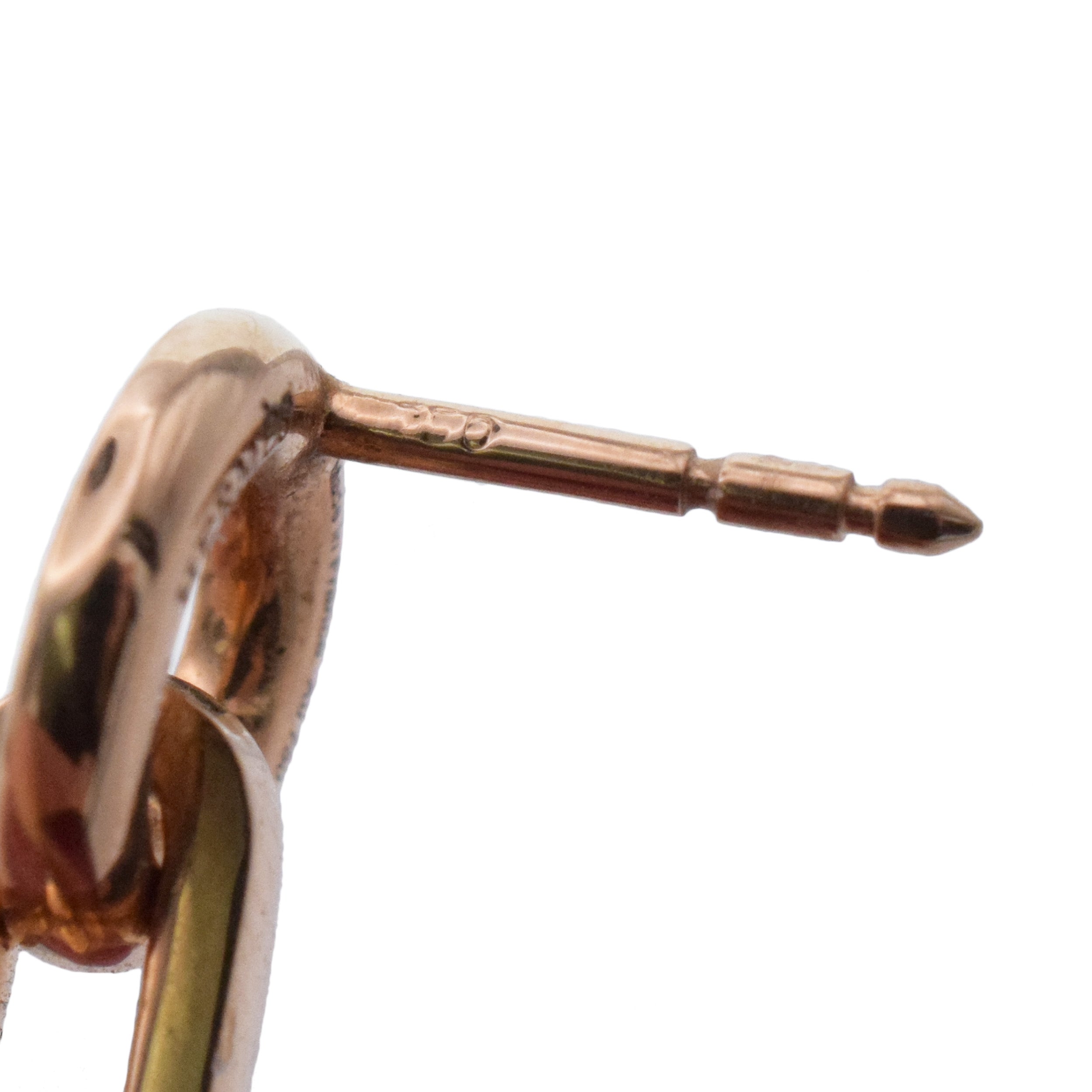 Hermes 'Chandra' Diamond And Black Pearl Drop Earrings In 18k Rose Gold