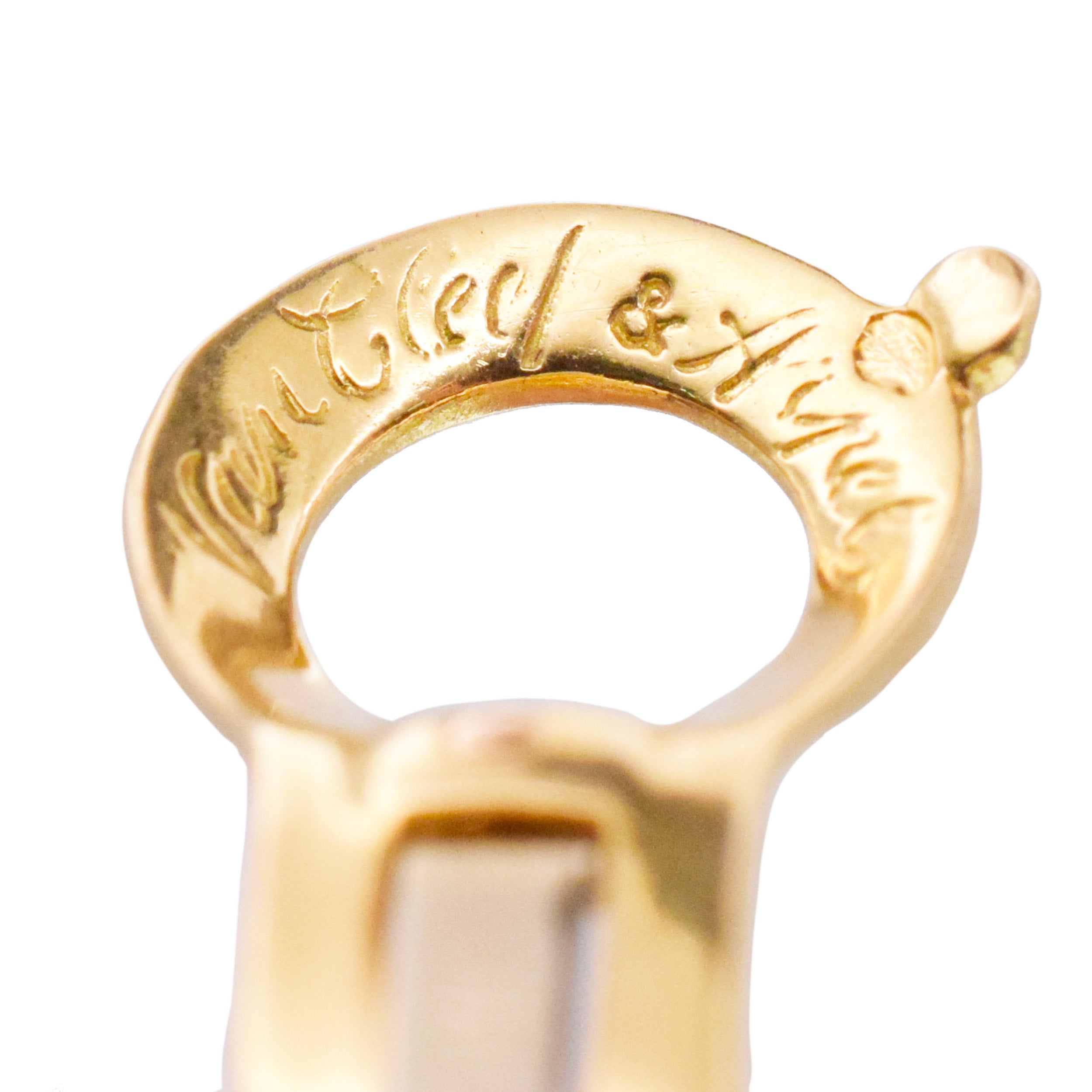 Van Cleef & Arpels White Coral 'Rose de Noel' Ear Clip Earrings In 18k Yellow Gold