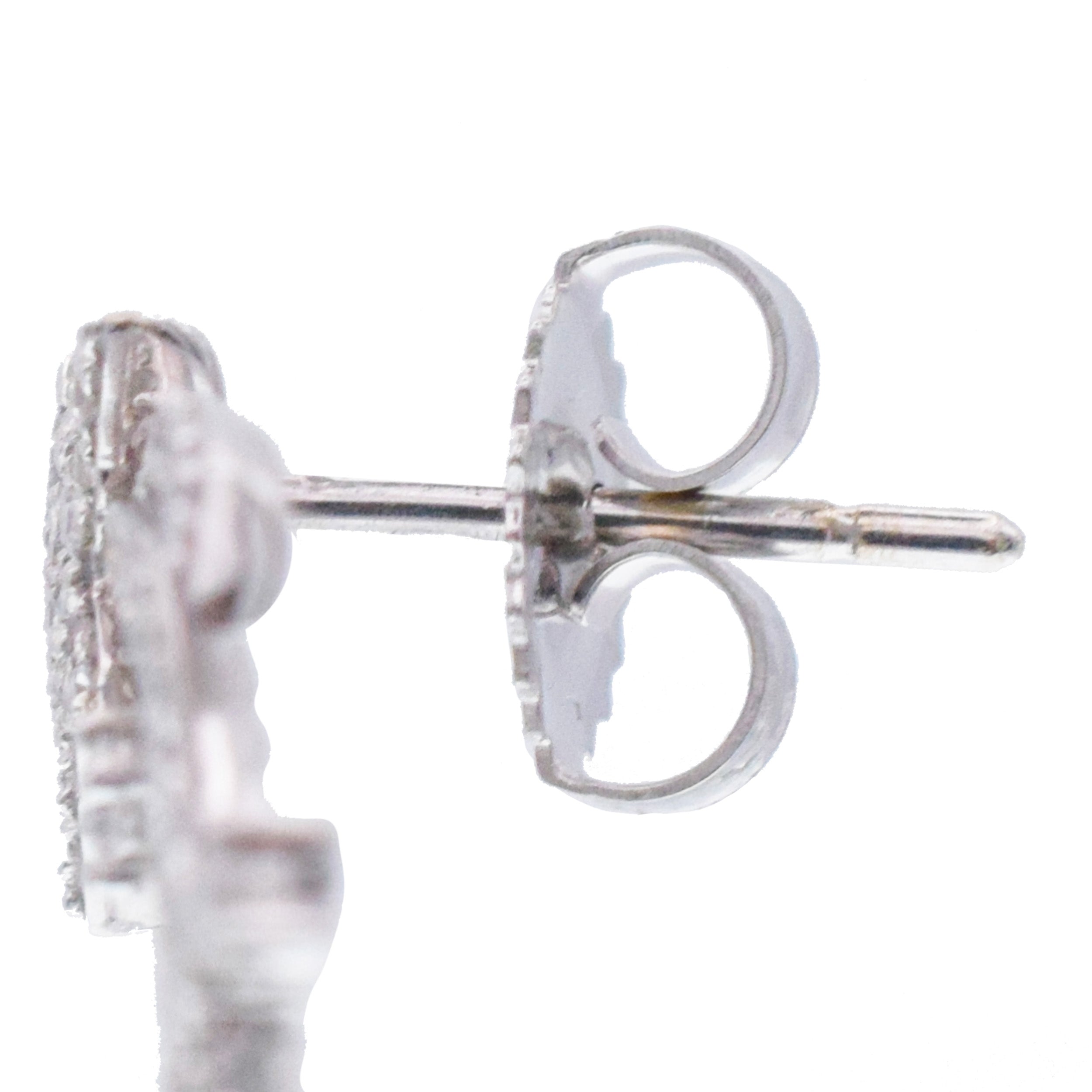 1.50ct Diamond Shooting Star Earrings In 14k White Gold