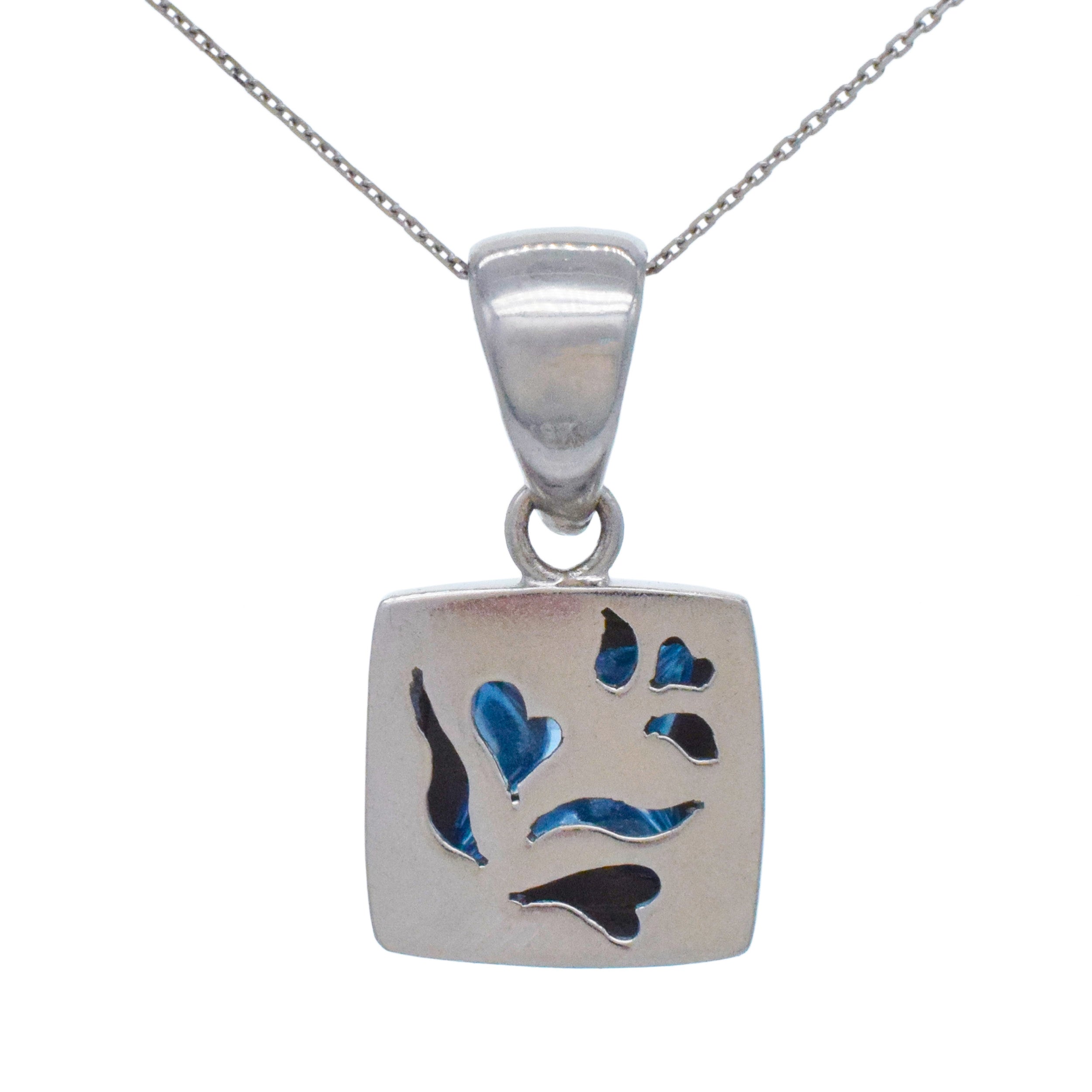Topaz And Diamond Pyramid Earrings And Pendant Set In 18k White Gold with 14k White Gold Chain