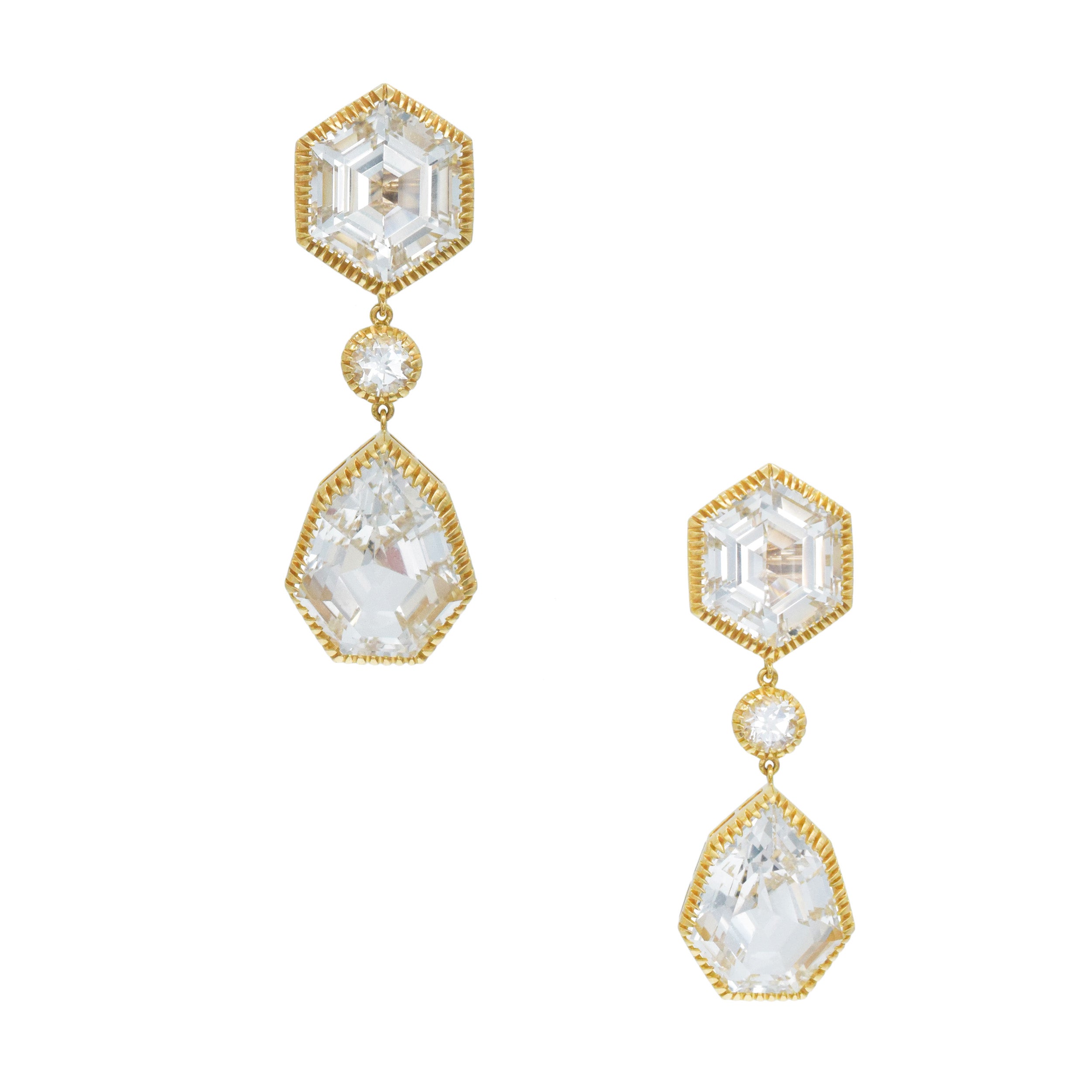 Verdura Byzantine Pendant Earrings In 18k Yellow Gold