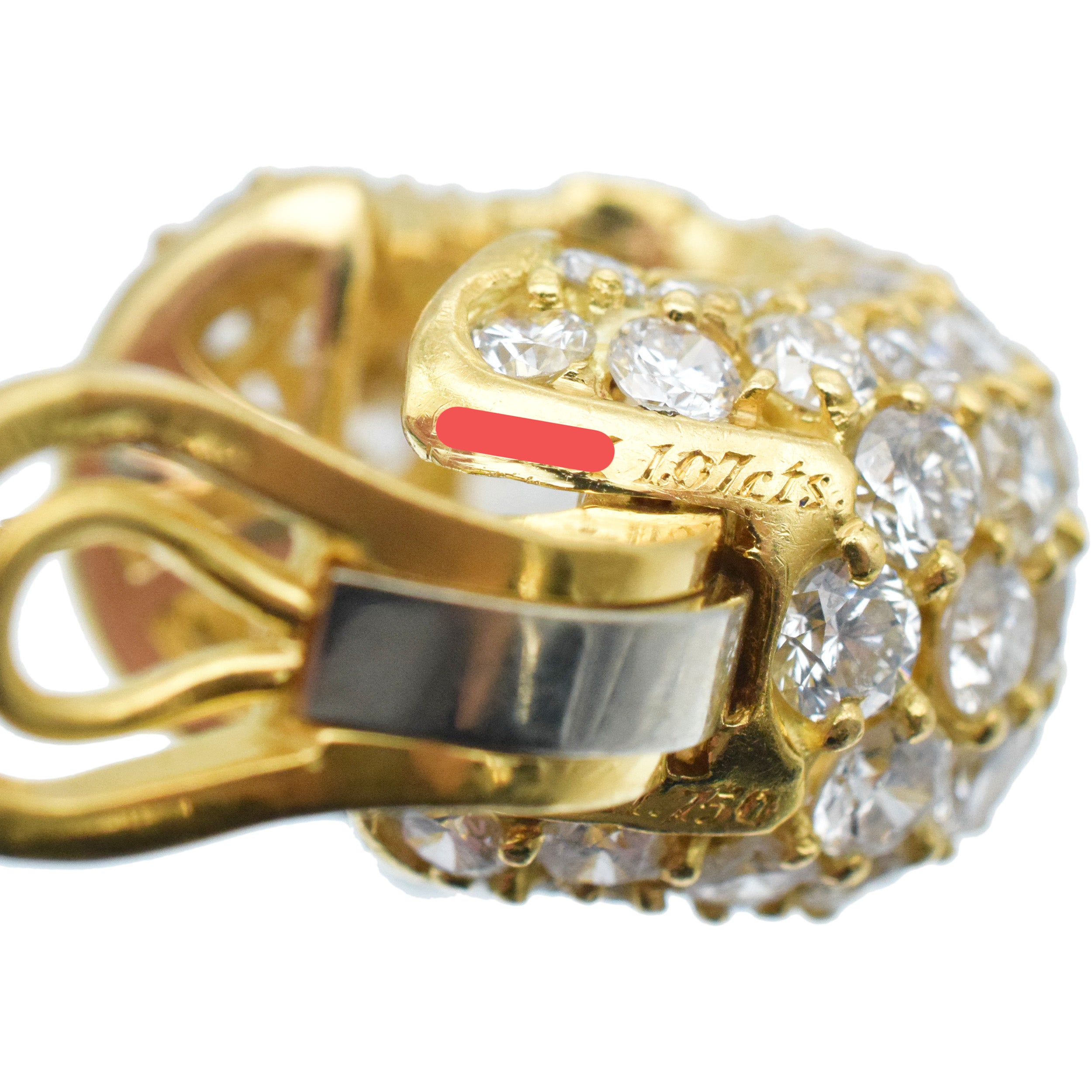 Bulgari Diamond Huggie Earrings In 18k Yellow Gold