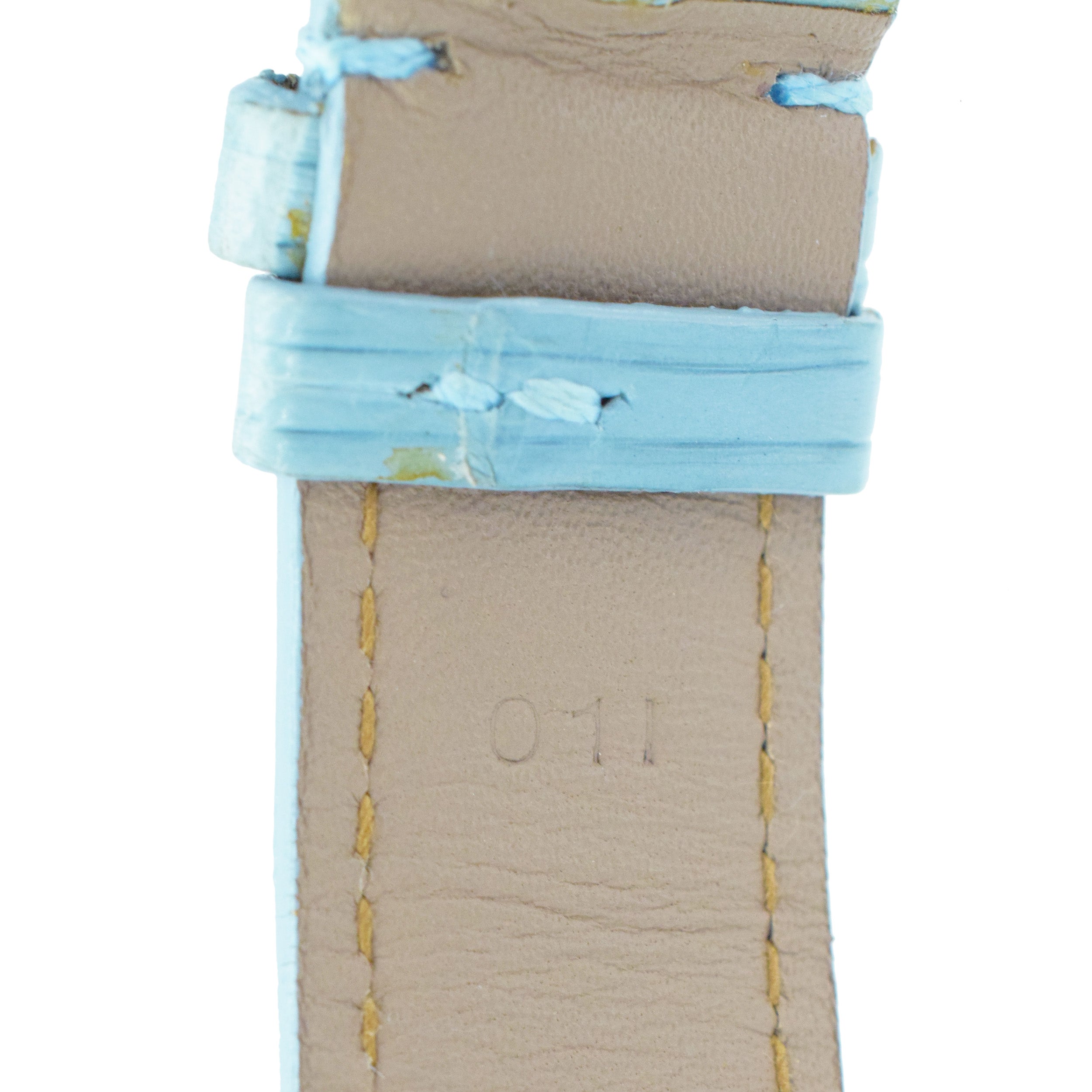 Graff Mother of Pearl and diamond wristwatch.