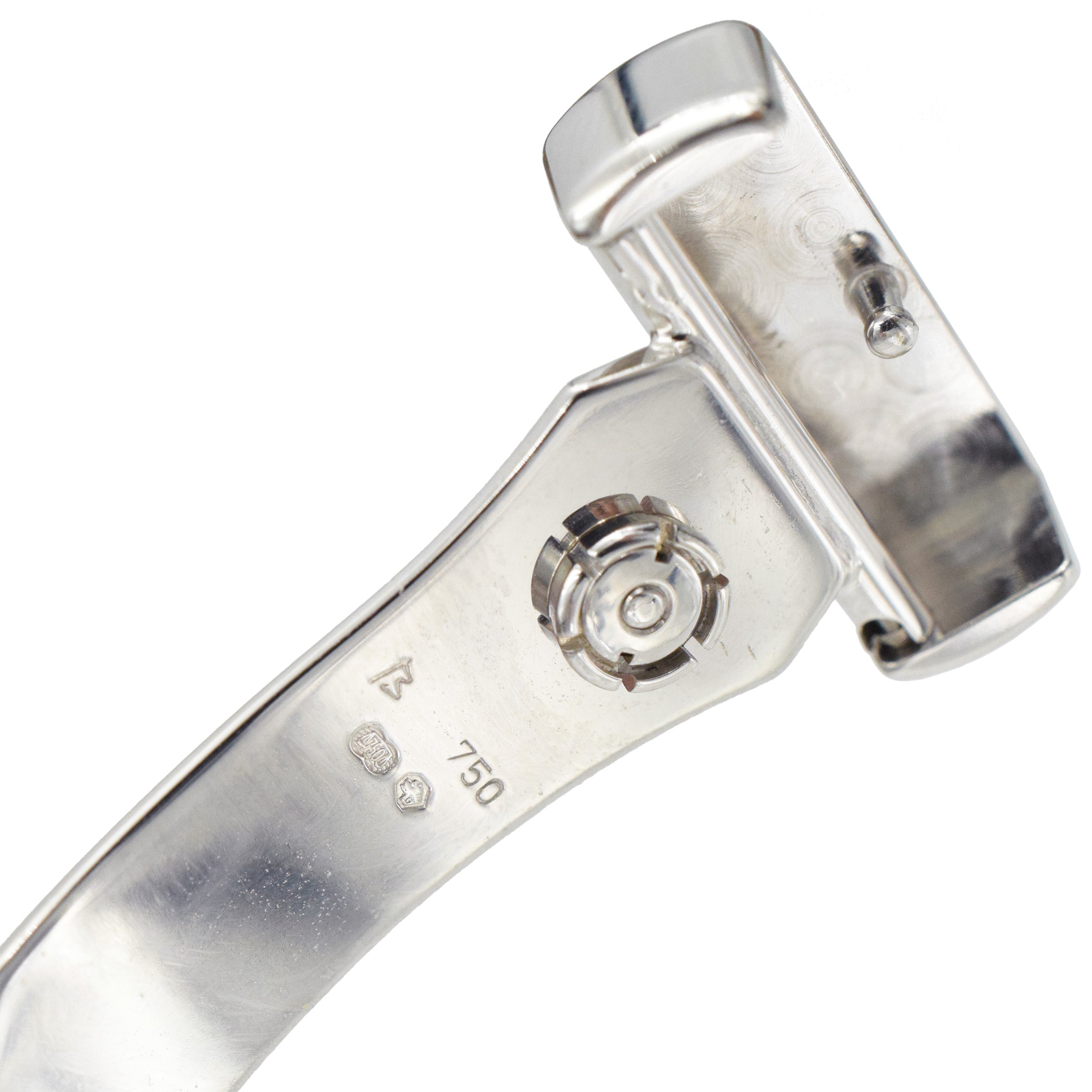 Graff Mother of Pearl and diamond wristwatch.