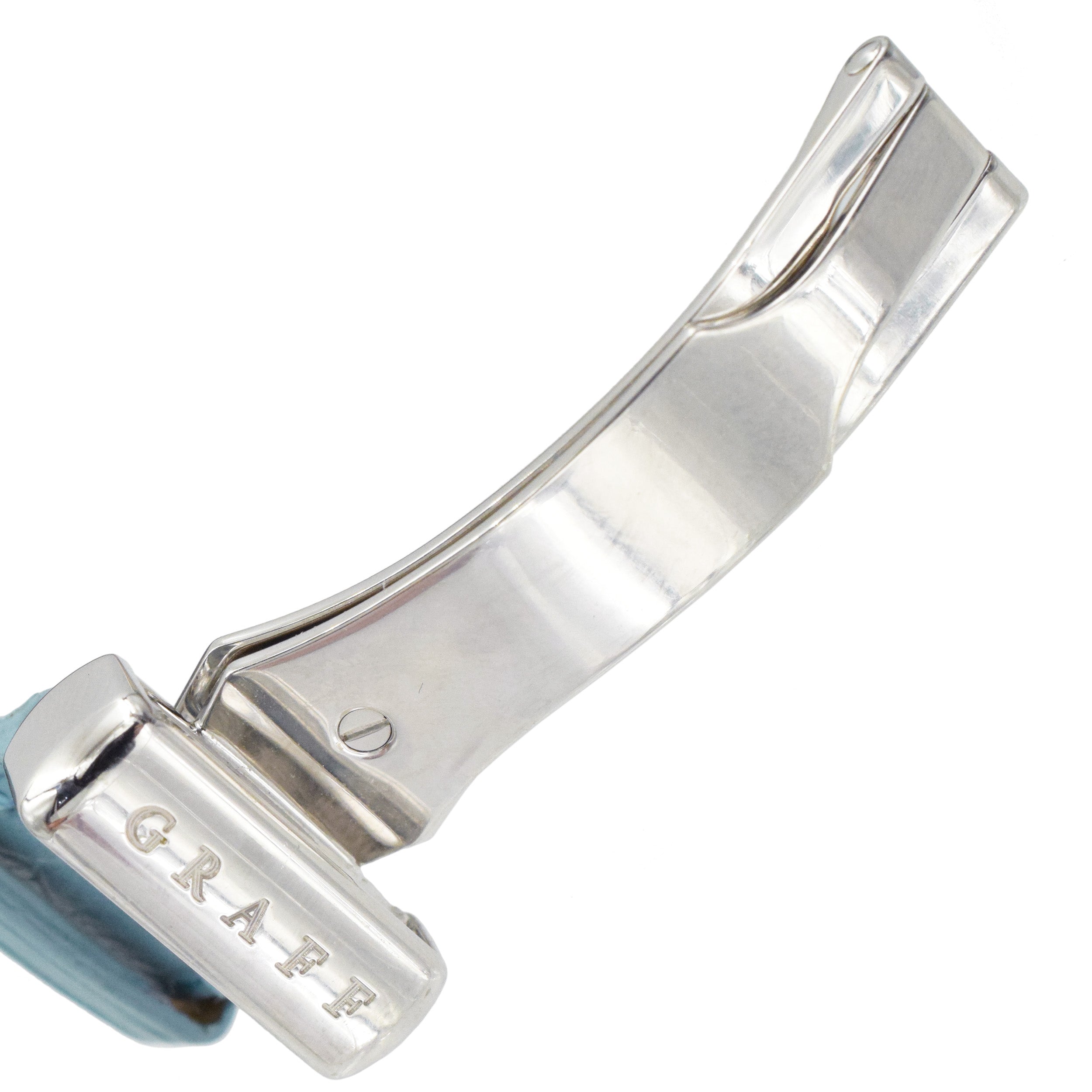 Graff Mother of Pearl and diamond wristwatch.