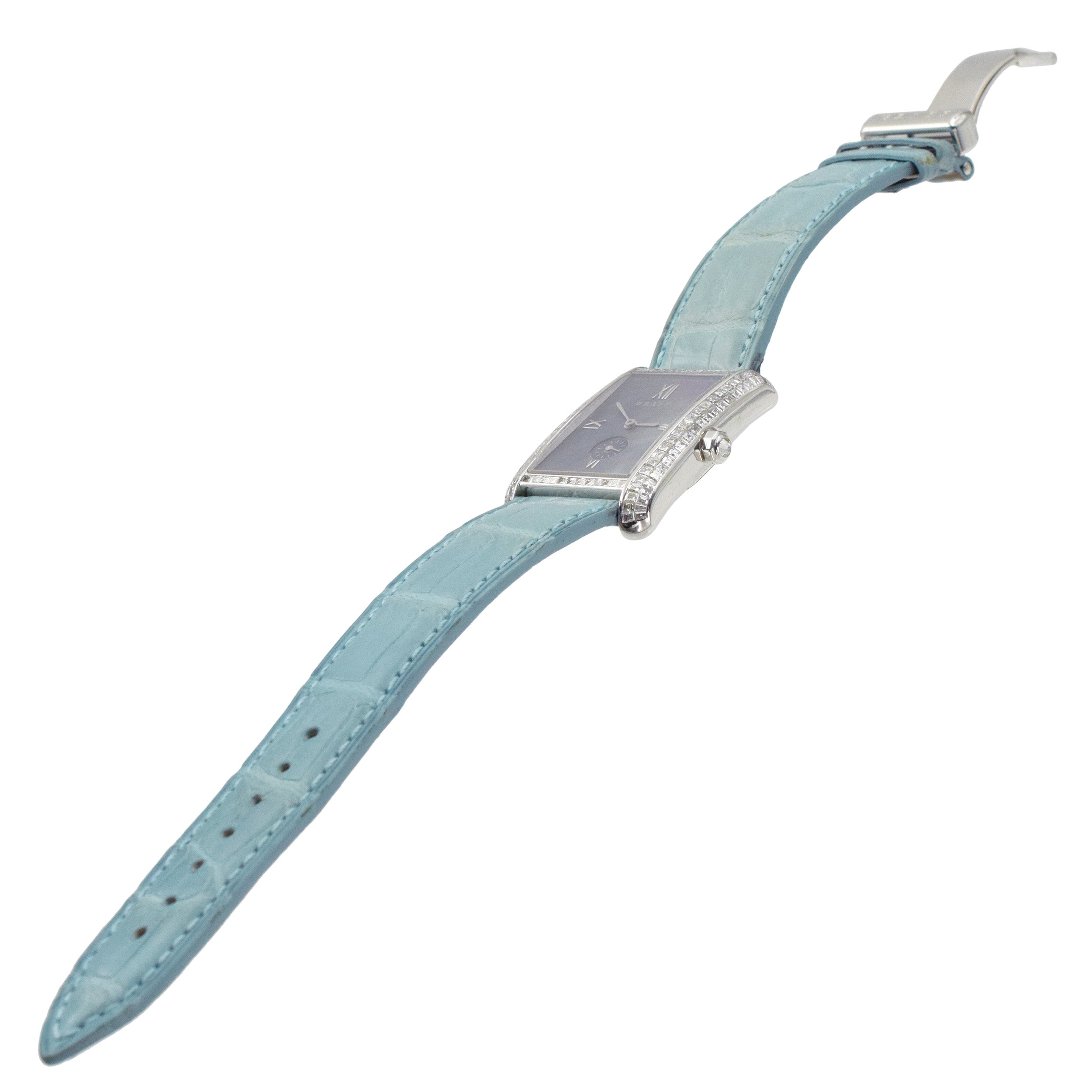 Graff Mother of Pearl and diamond wristwatch.