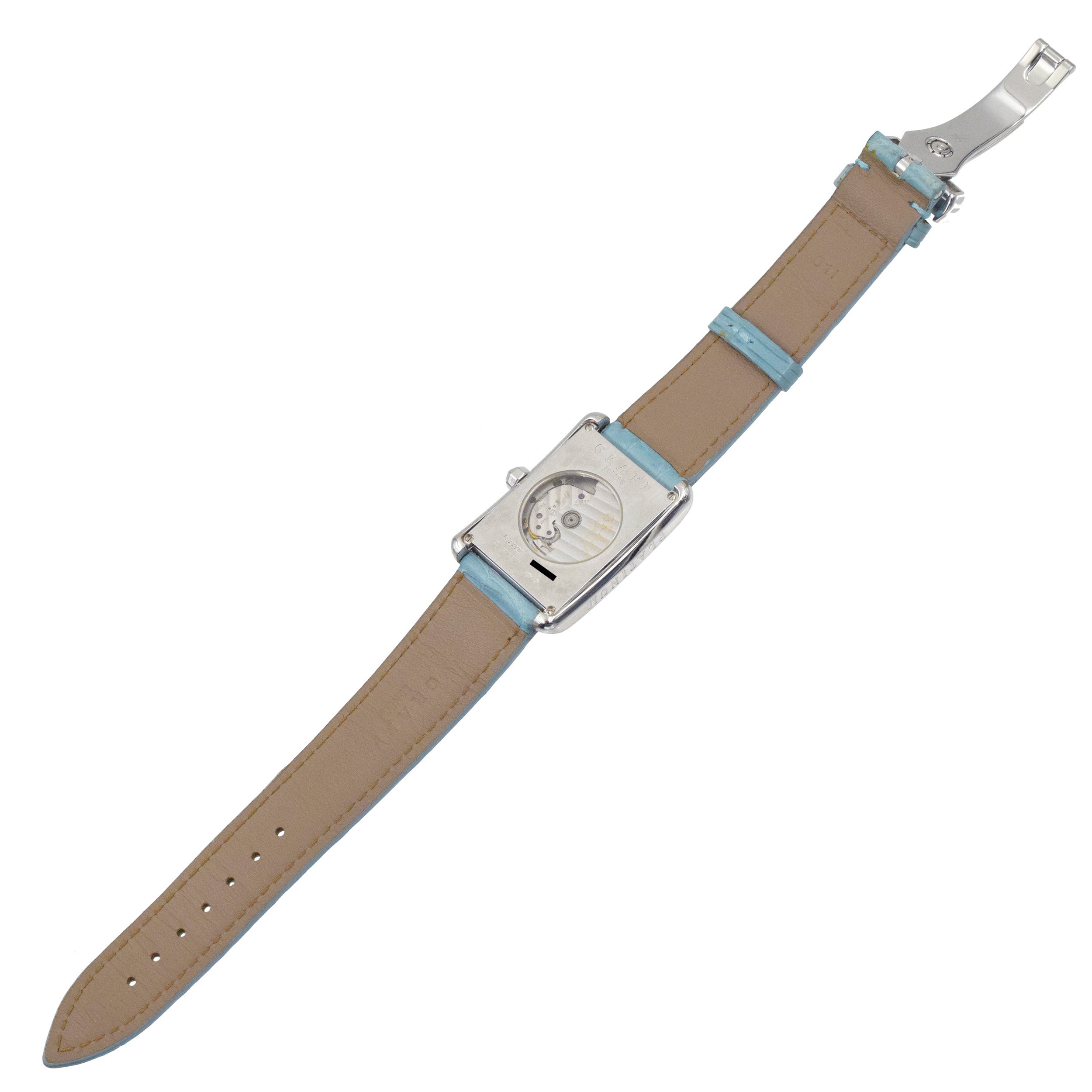 Graff Mother of Pearl and diamond wristwatch.