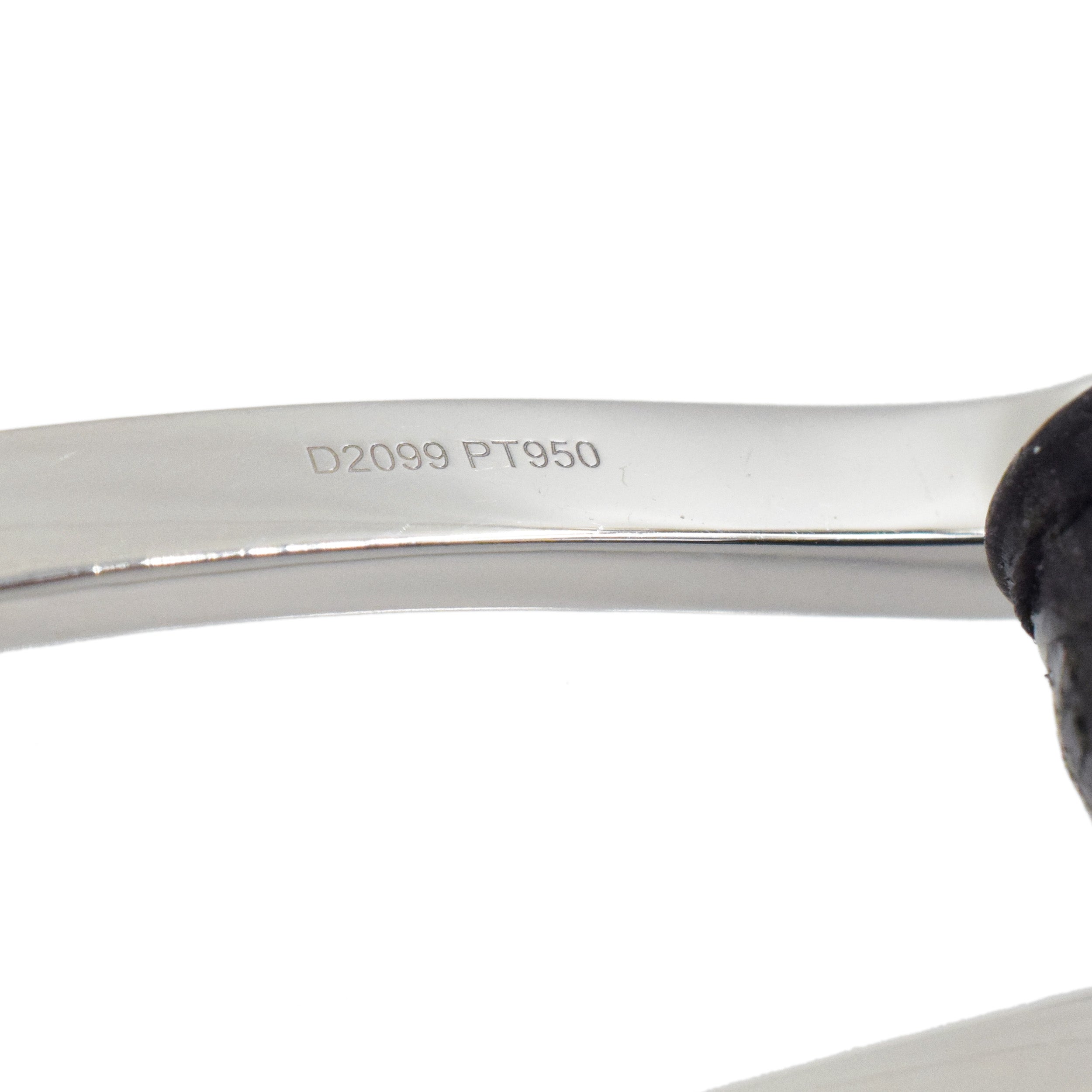 Platinum And Diamond Classic Belt Buckle