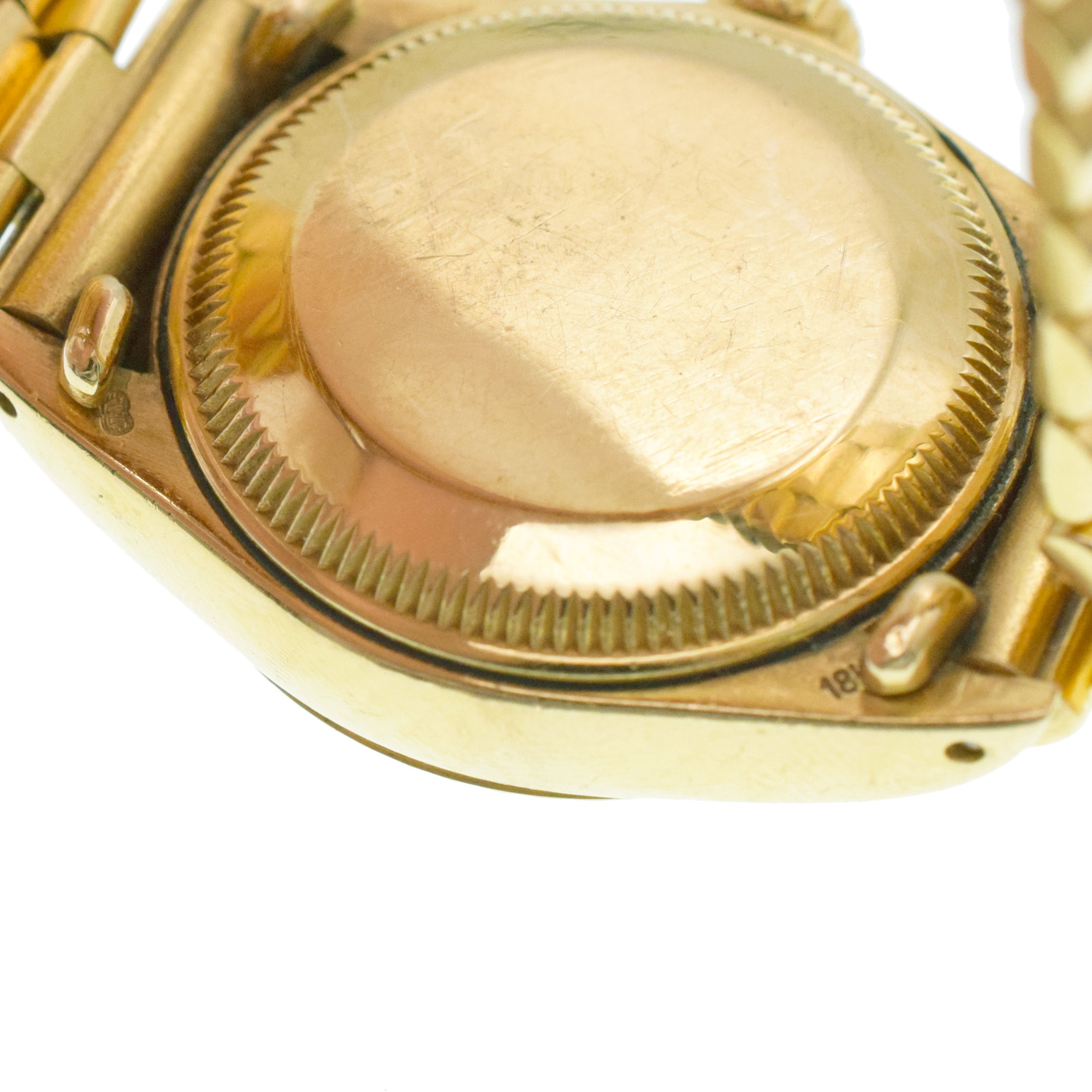 Rolex Vintage Gold and Diamond 'Datejust' Wristwatch in 18k Yellow Gold