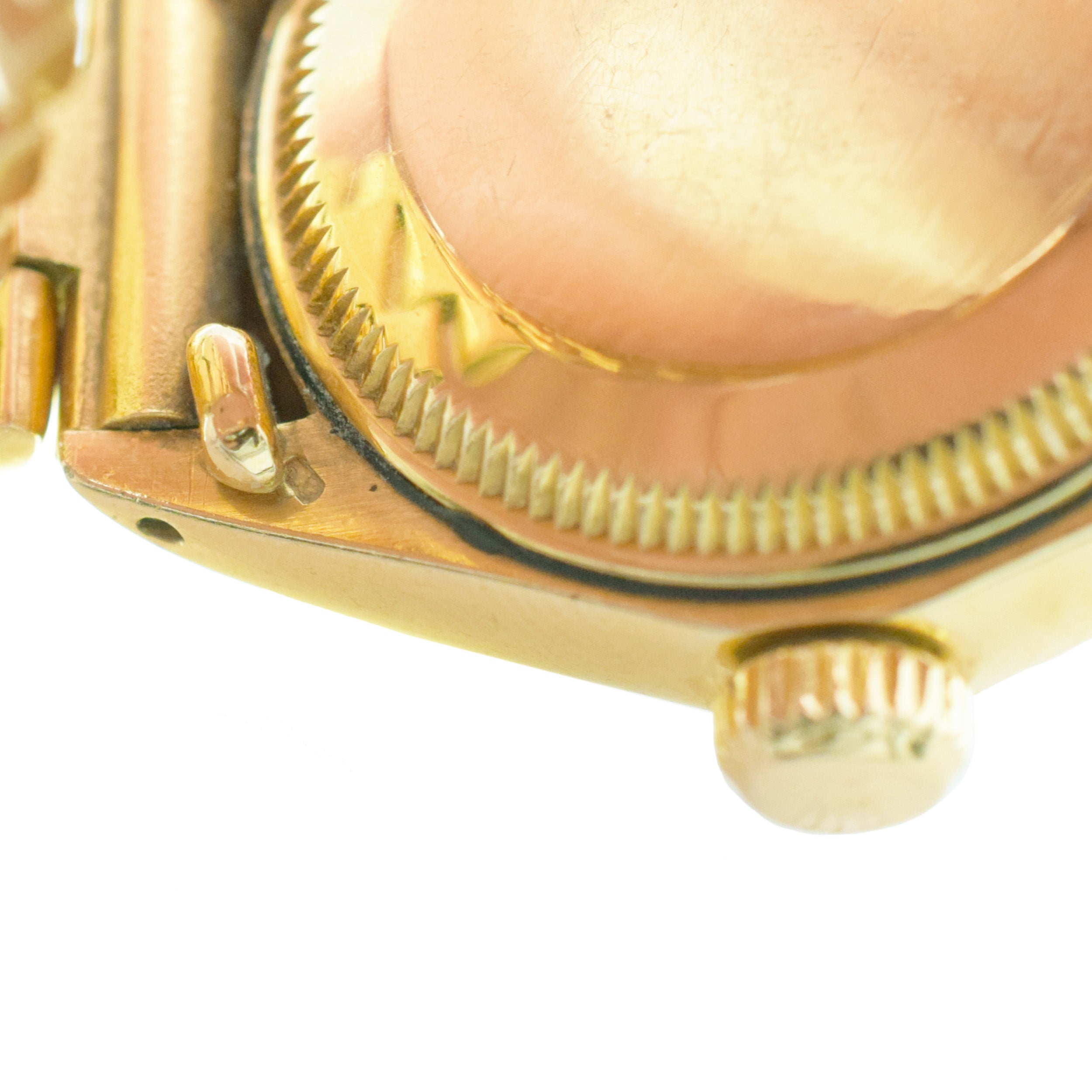 Rolex Vintage Gold and Diamond 'Datejust' Wristwatch in 18k Yellow Gold