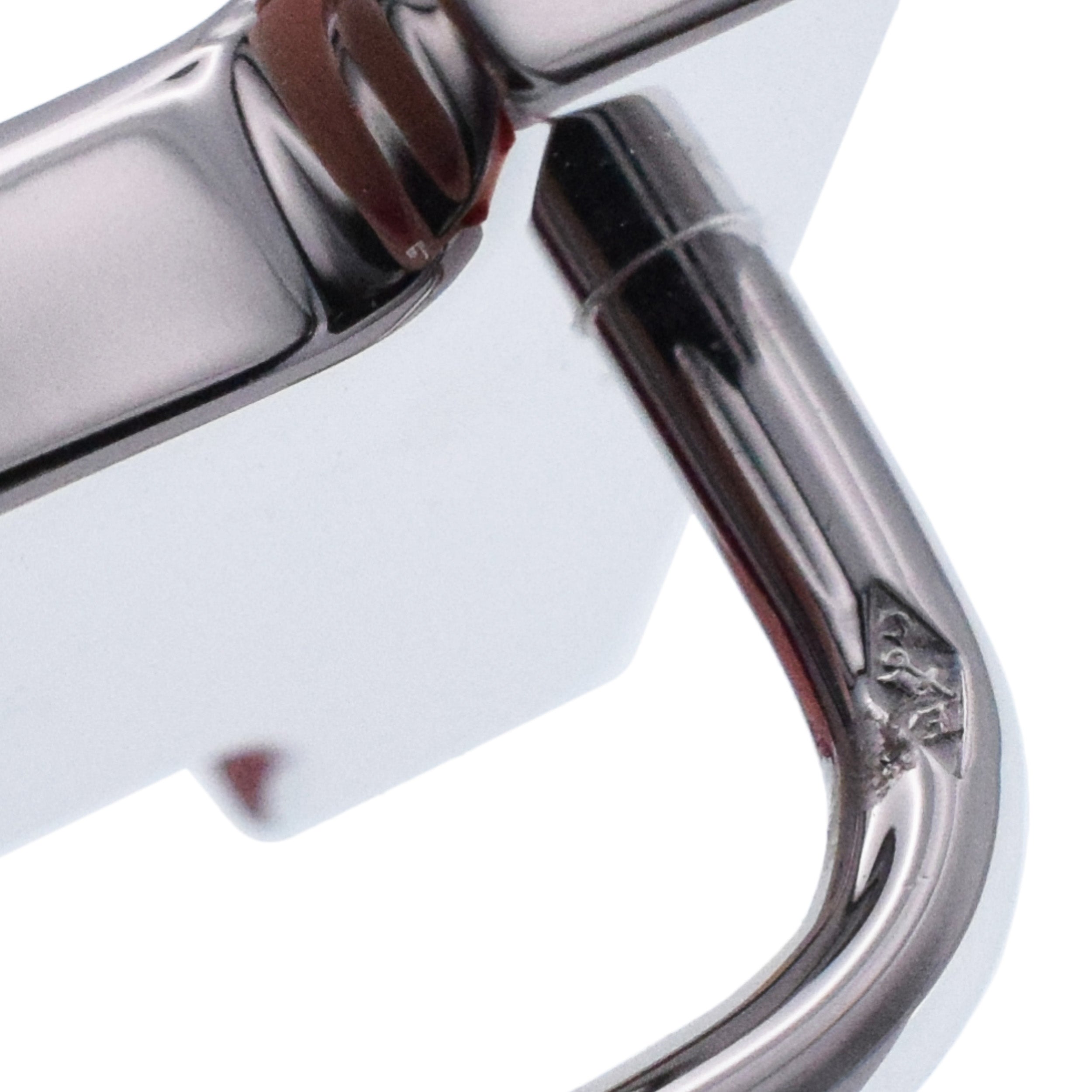 Hermes ' Constance ' Diamond Belt Buckle In 18k White Gold