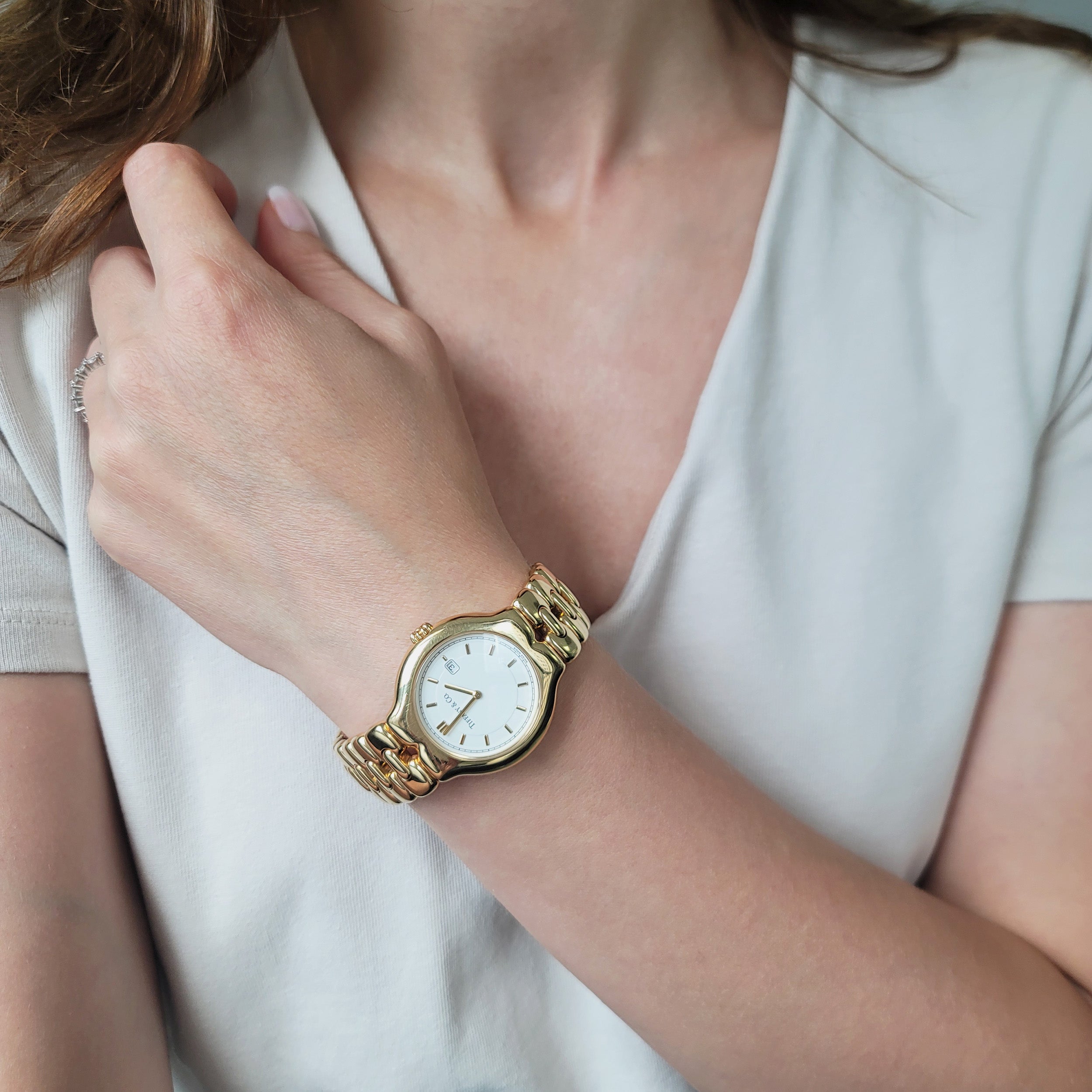 Tiffany&Co. 18k Yellow Gold Tesoro Watch, 34mm