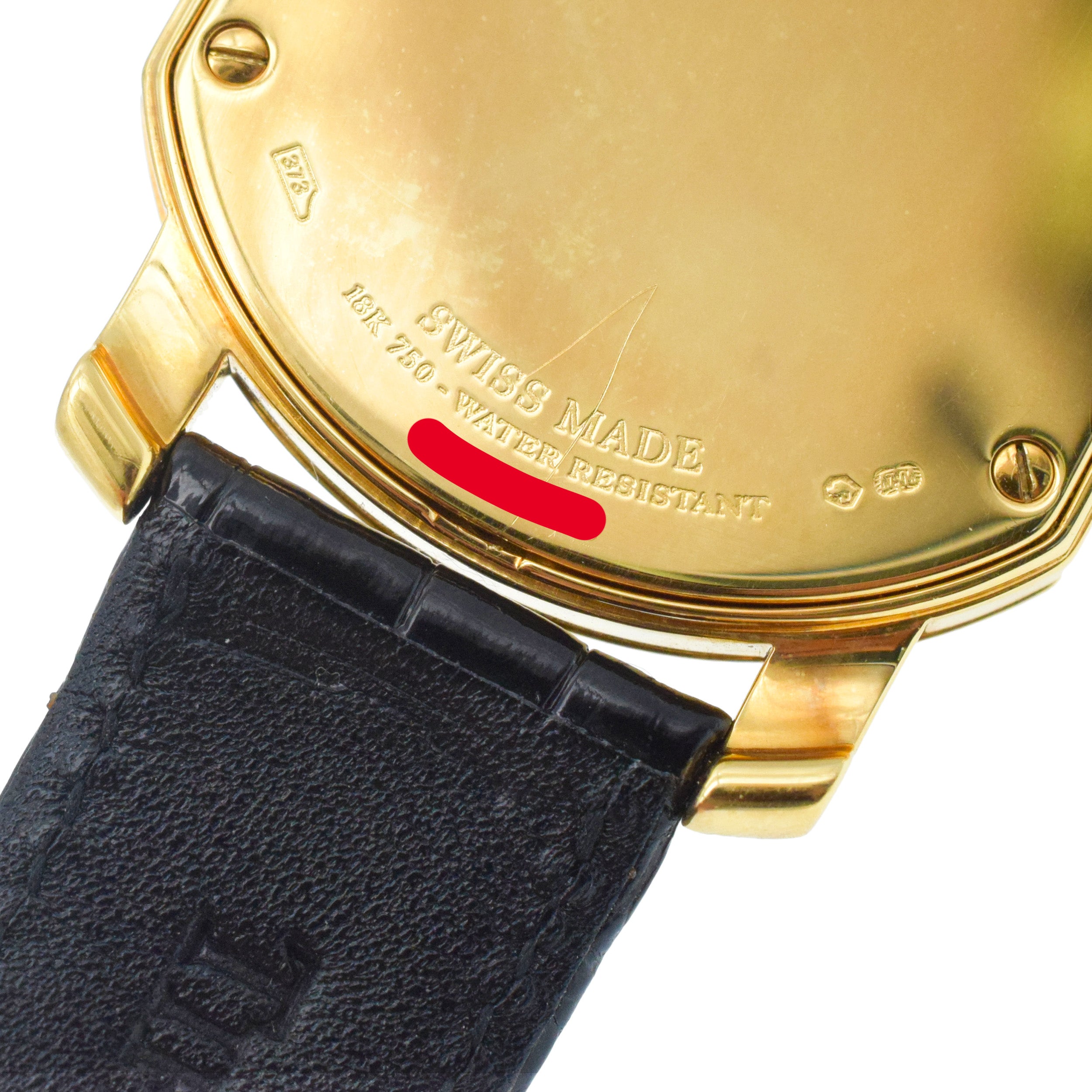 Tiffany & Co. Mark Coupe 18k Yellow Gold Watch With Original Alligator Strap