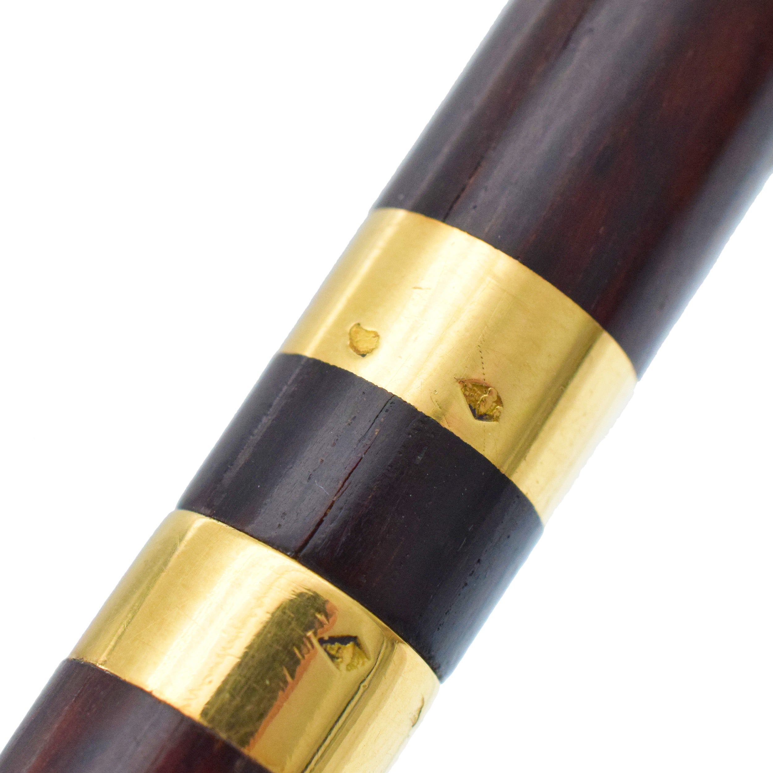 Van Cleef & Arpels 18k Yellow Gold And Wood Pen