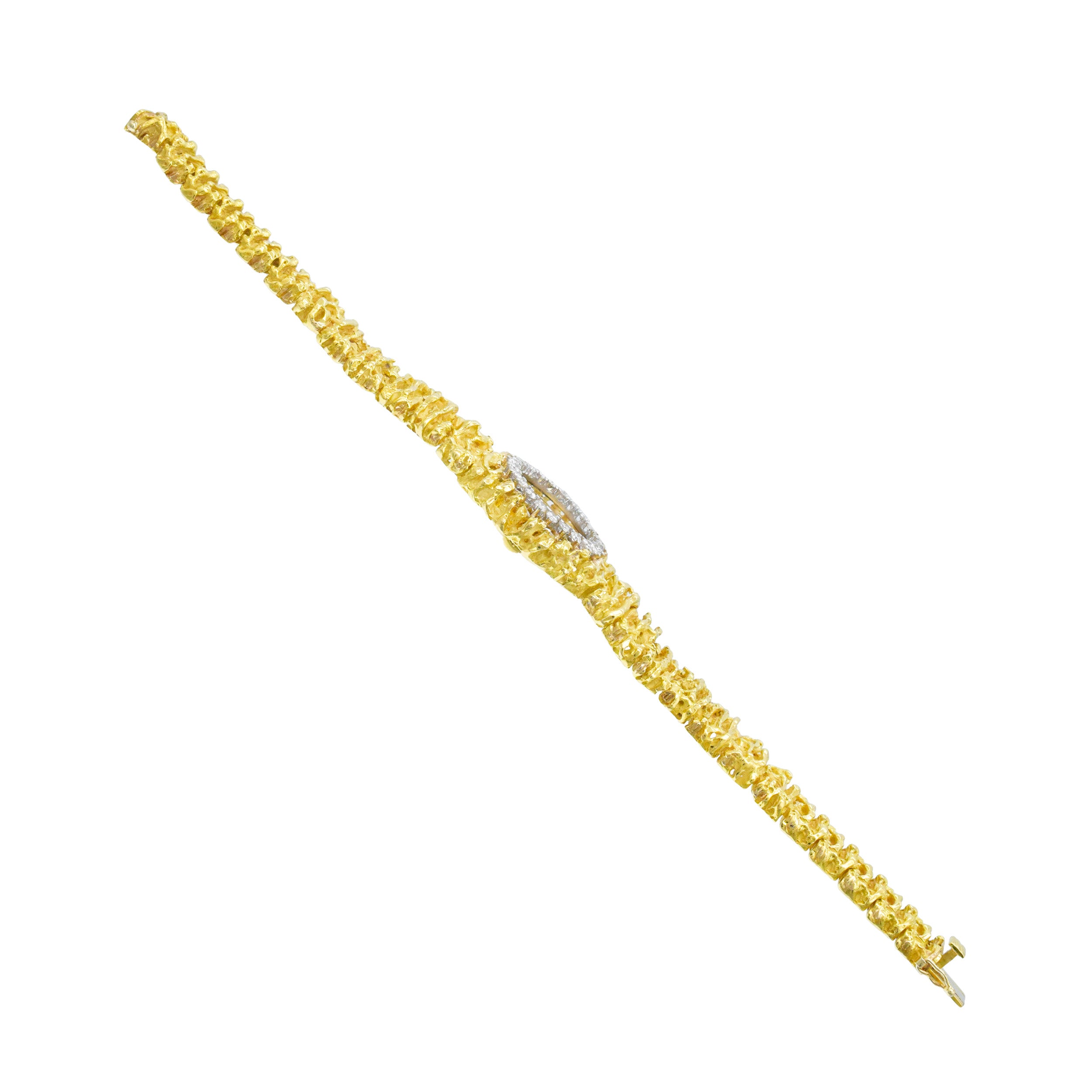 Ebel Lady's Gold and Diamond Cocktail Wristwatch In 18k Yellow Gold