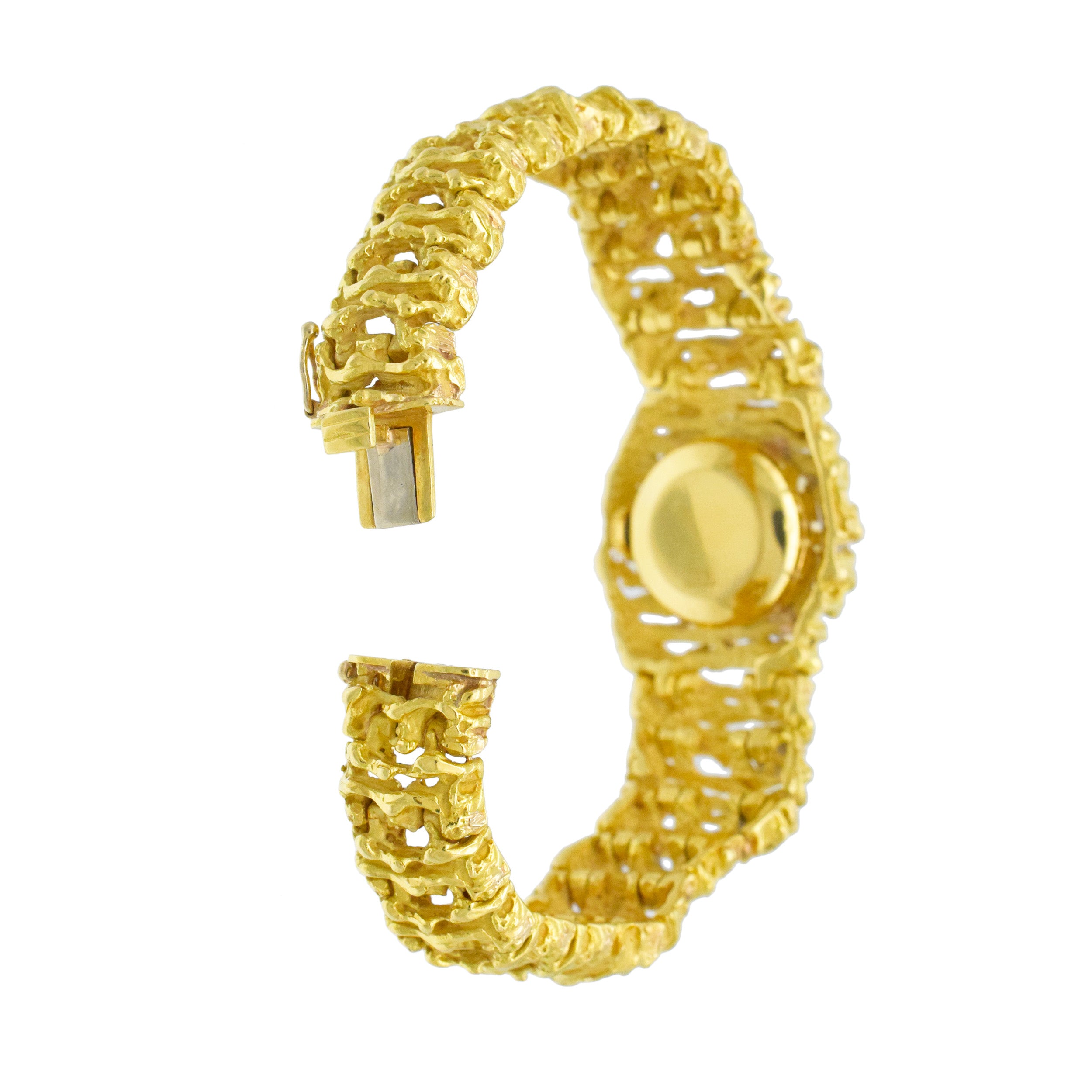 Ebel Lady's Gold and Diamond Cocktail Wristwatch In 18k Yellow Gold
