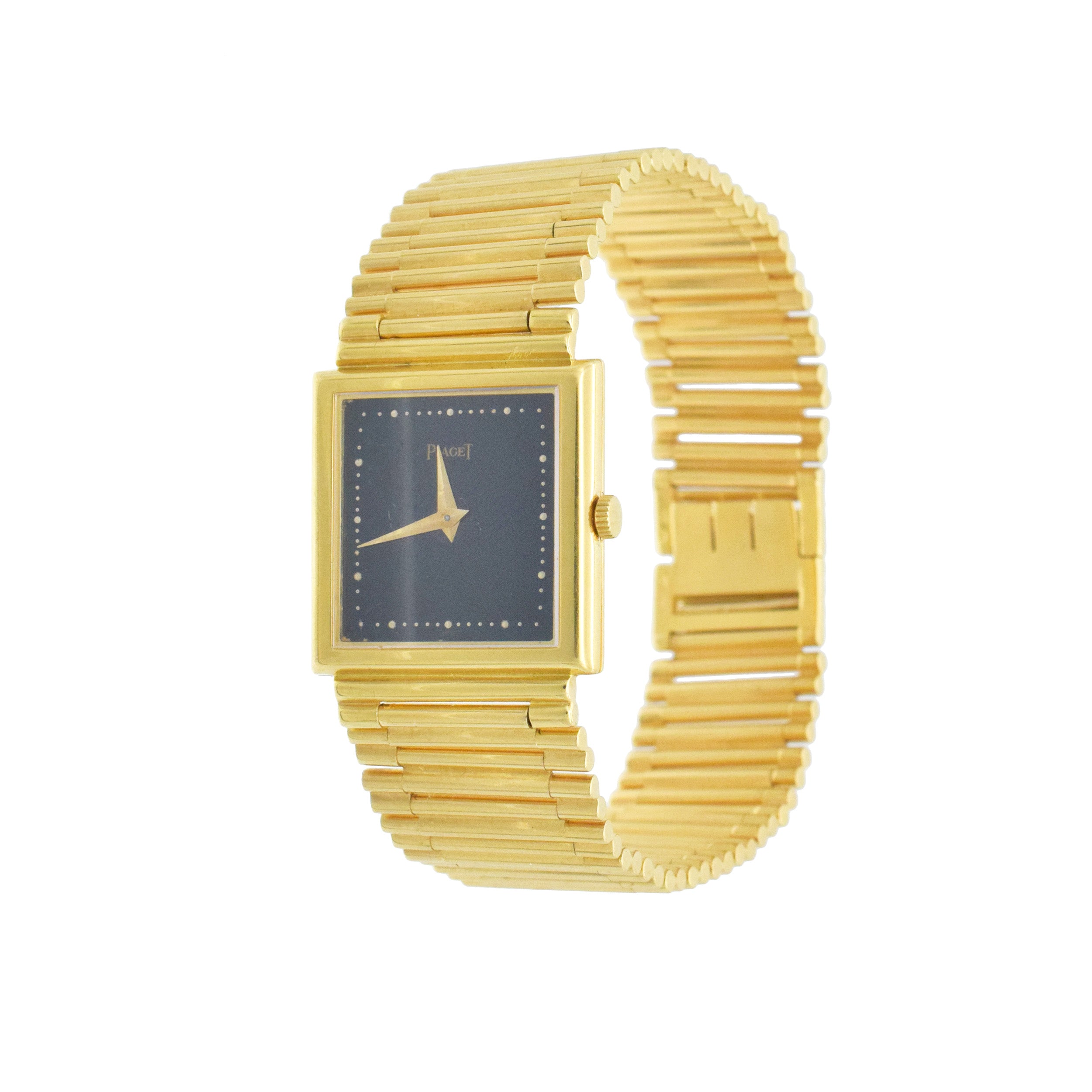 Piaget Wrist Watch In 18k Yellow Gold, Black Dial