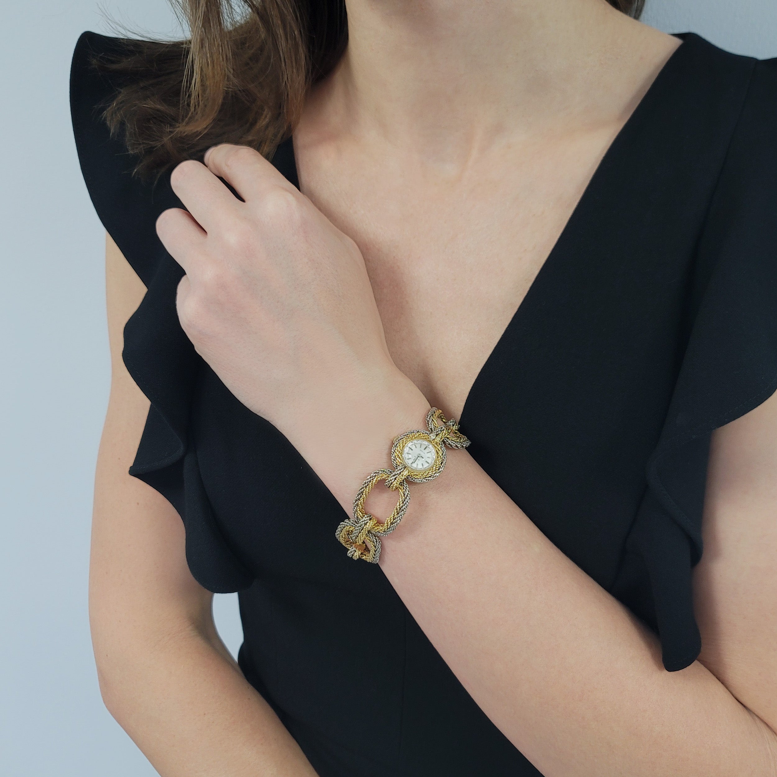 Omega De Ville Wrist Watch In 18k Two-Tone Gold