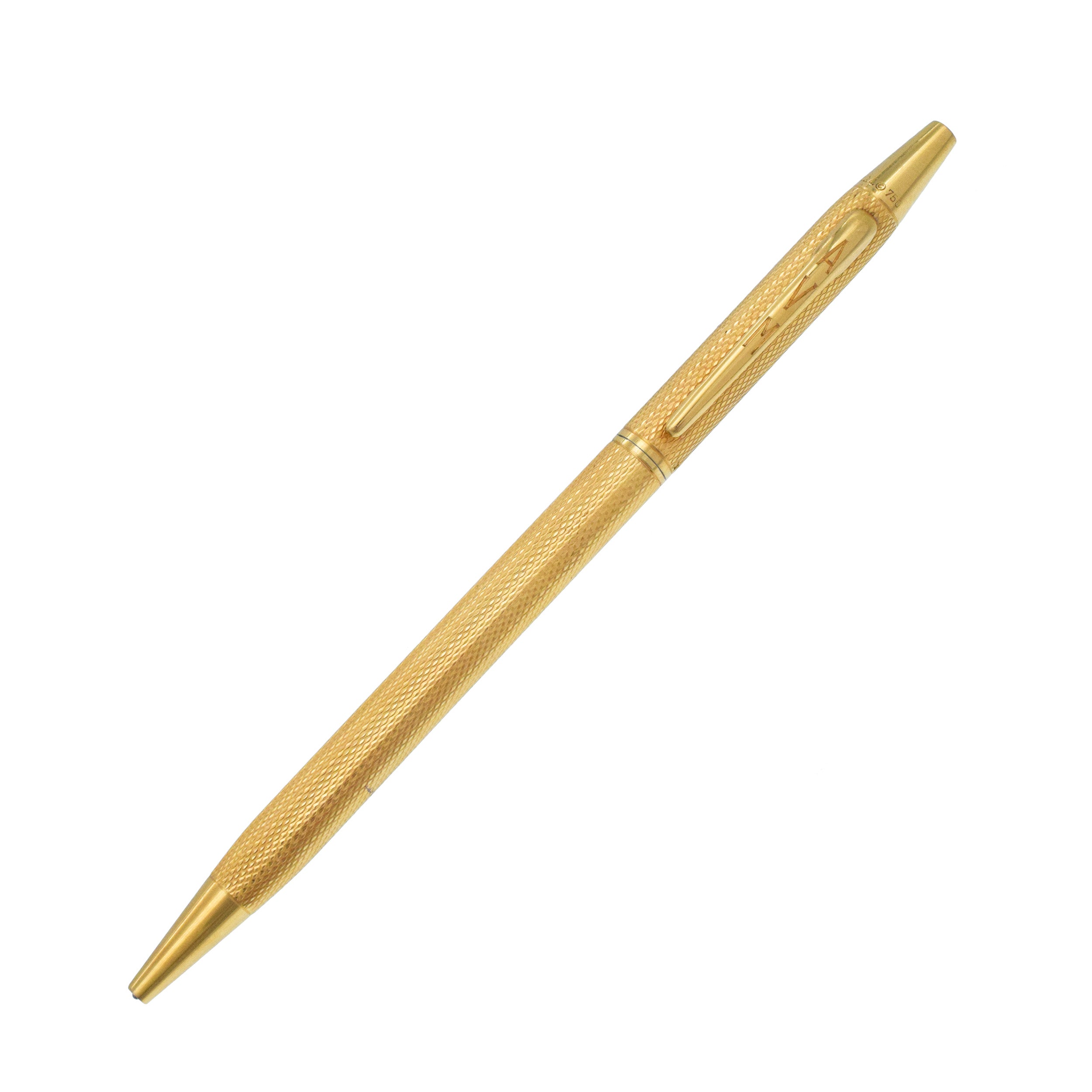 Van Cleef & Arpels 18k Yellow Gold Twist Ballpoint Pen