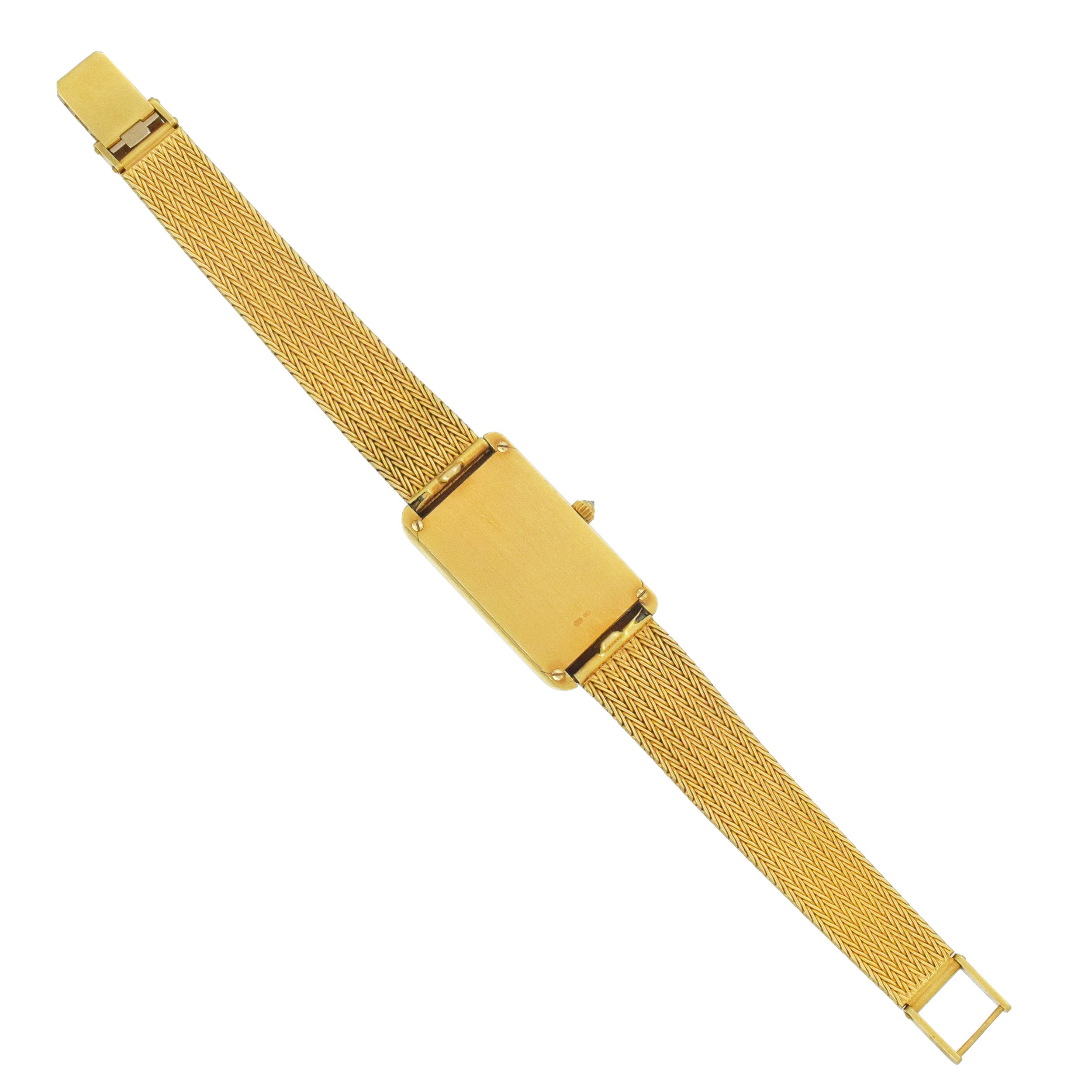 Corum Union Bank Of Switzerland Gold Bar Wrist Watch In 18k Yellow Gold