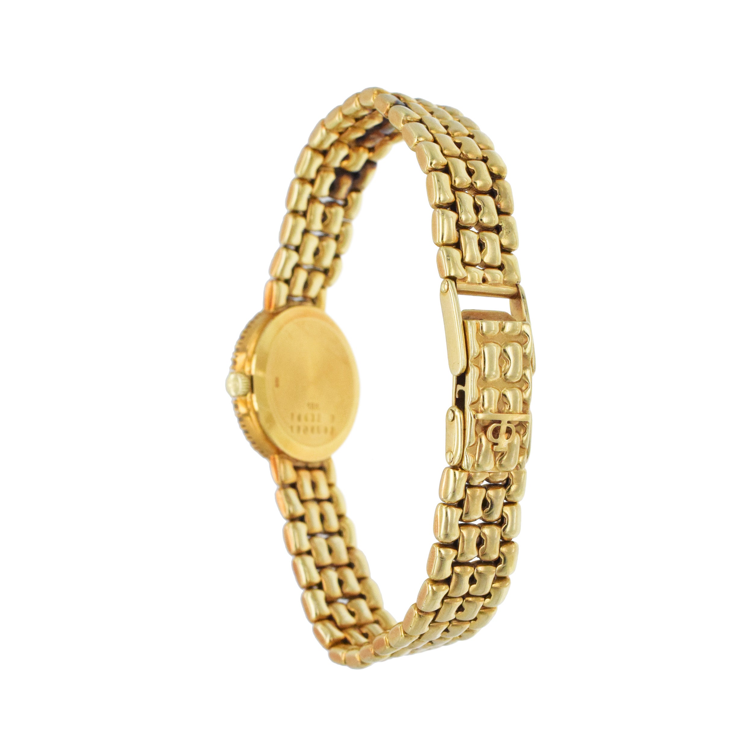 Baume & Mercier 18k & 14k Yellow Gold Ladies Wrist Watch With Diamonds