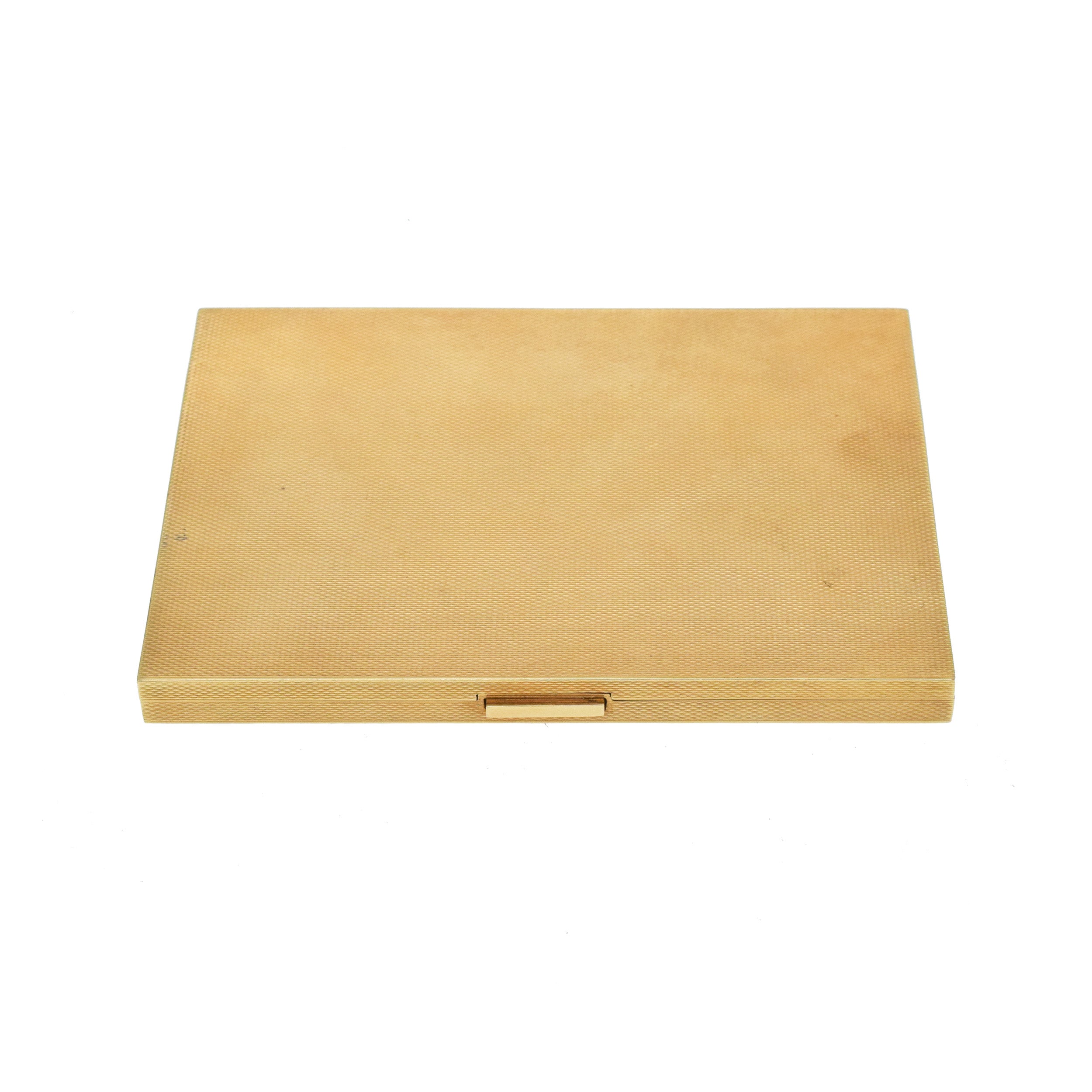 18k Yellow Gold Textured Cigarette Case