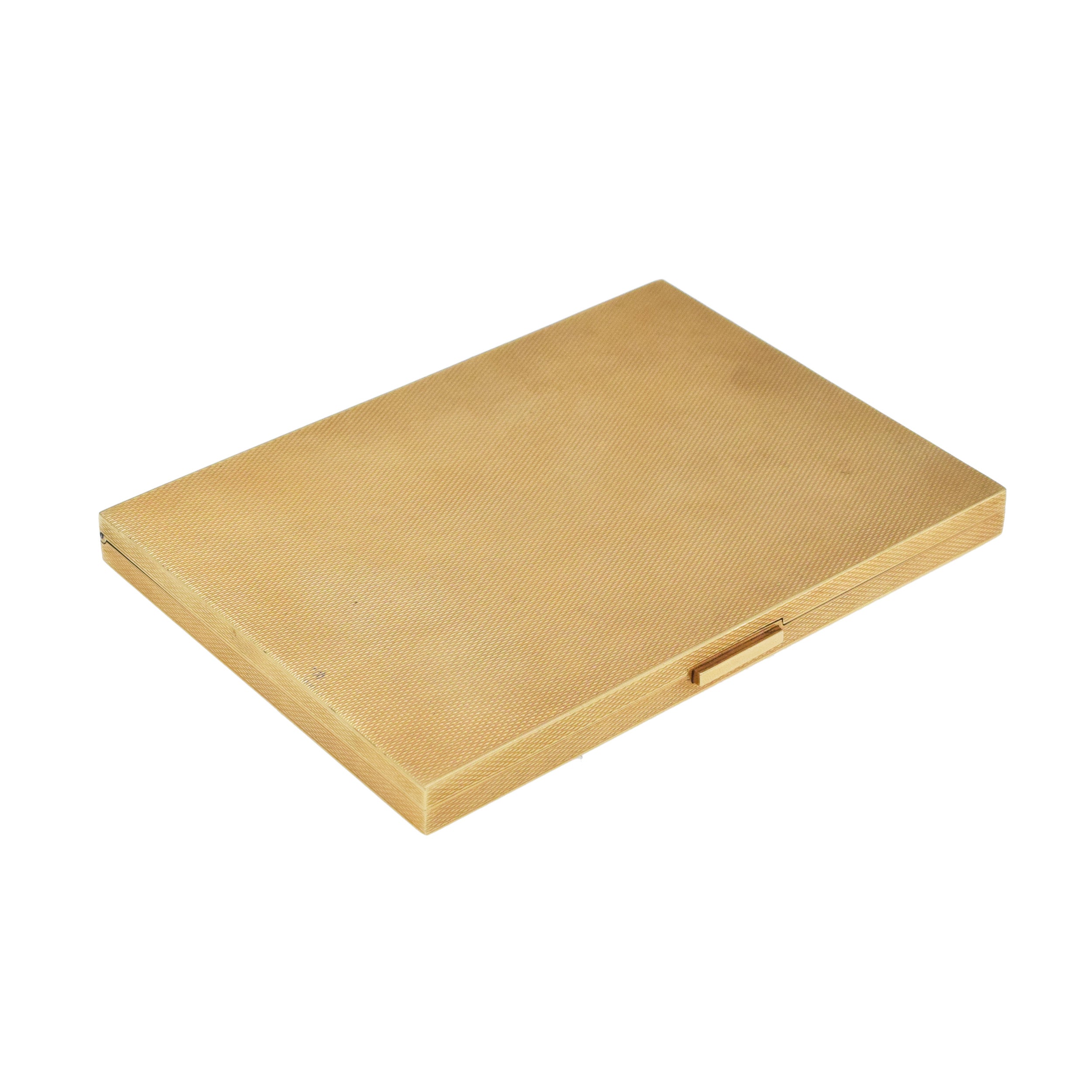 18k Yellow Gold Textured Cigarette Case