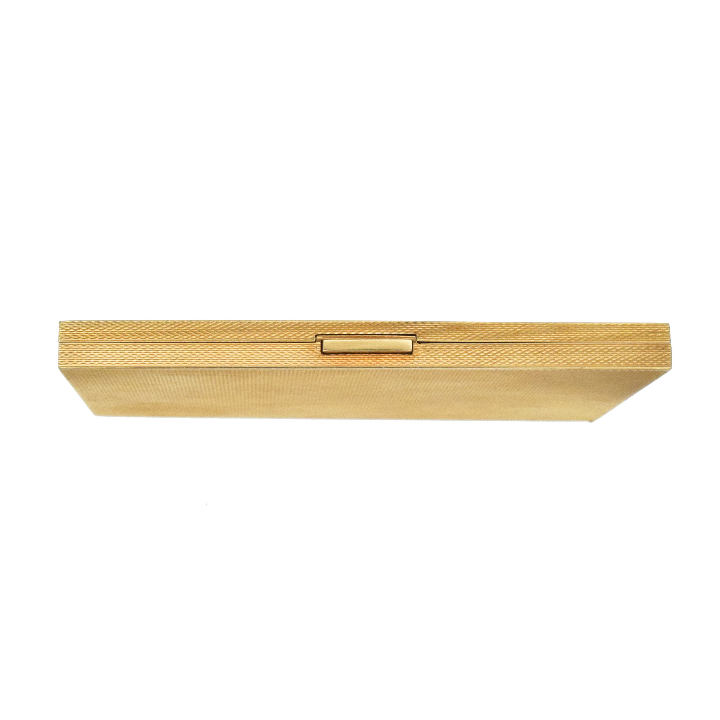 18k Yellow Gold Textured Cigarette Case
