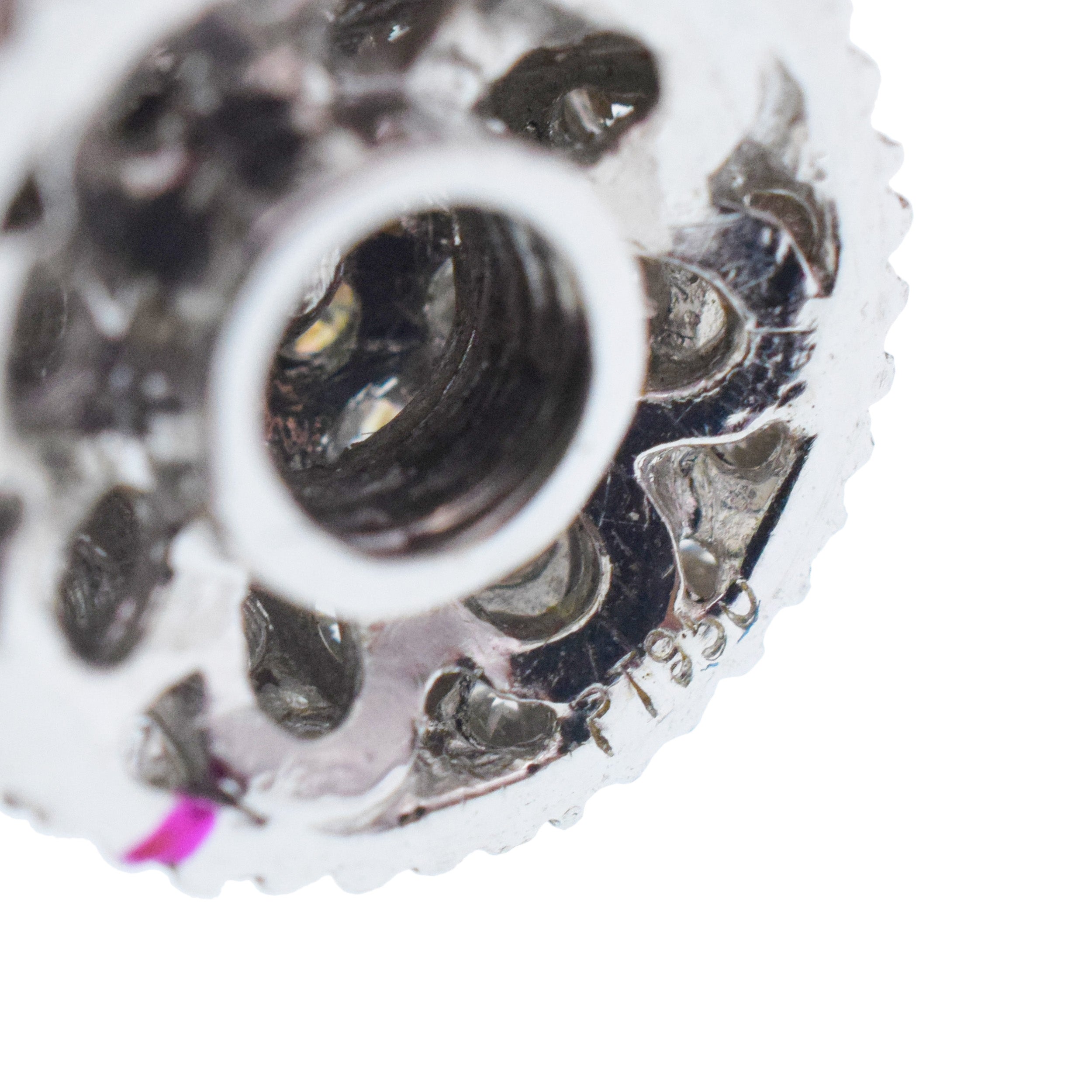Black Tahitian Pearl Necklace With Diamond Encrusted Platinum Clasp