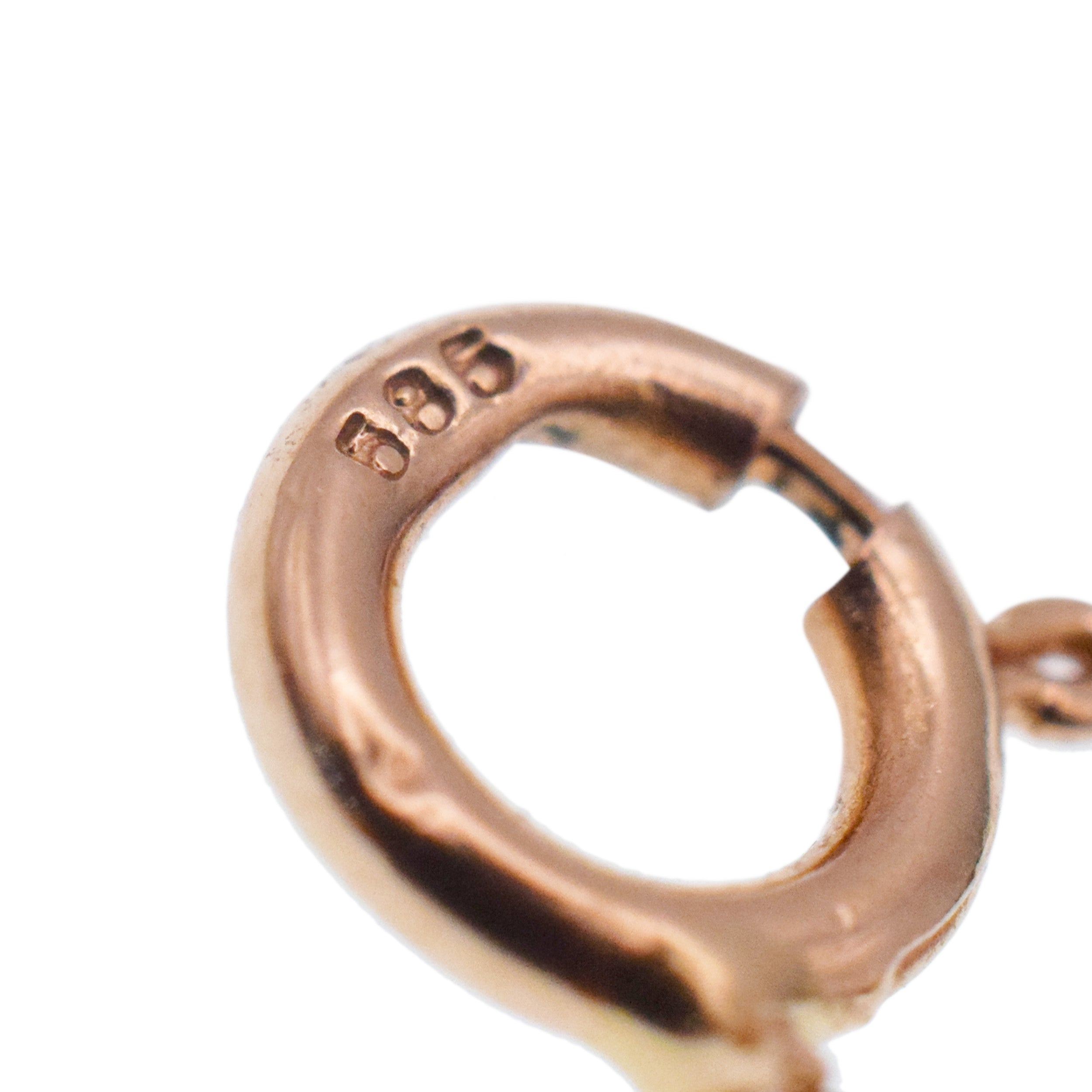 14k Rose Gold And Diamond Station Necklace