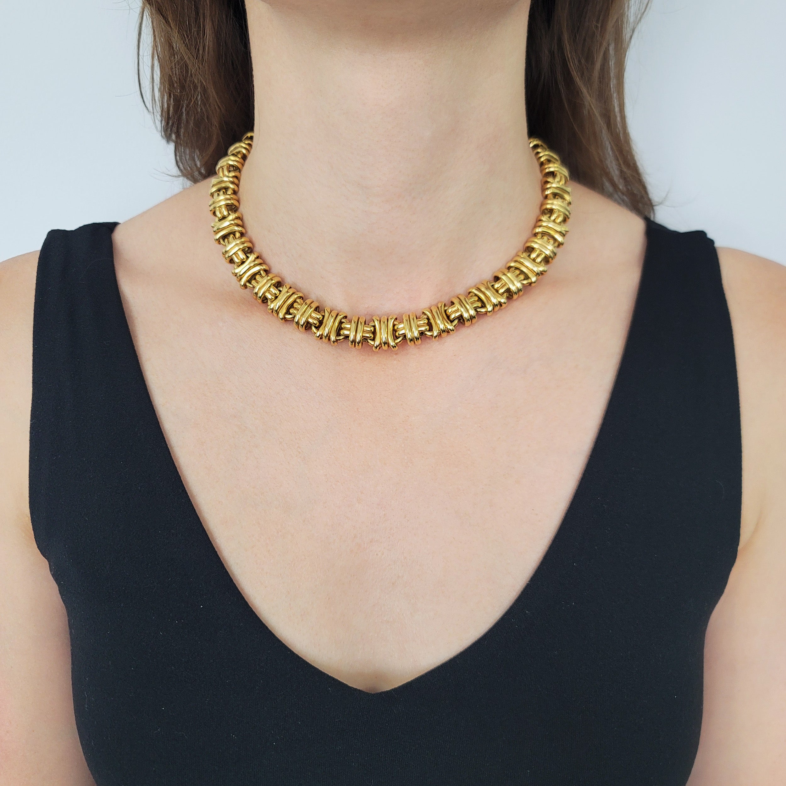 Garrard 18k Yellow Gold Link Necklace