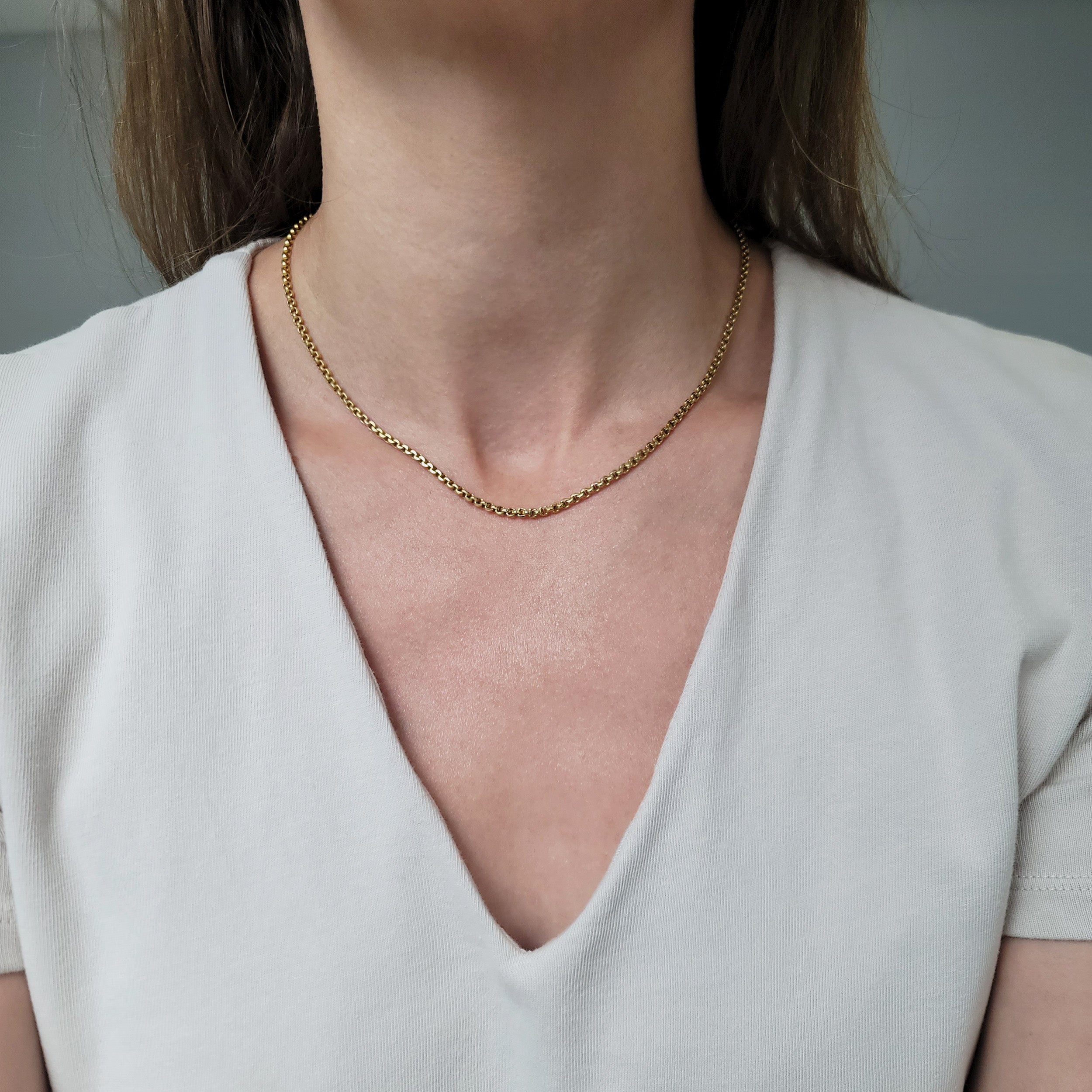Pery et Fils Vintage 18k Yellow Gold Heavy Link Chain