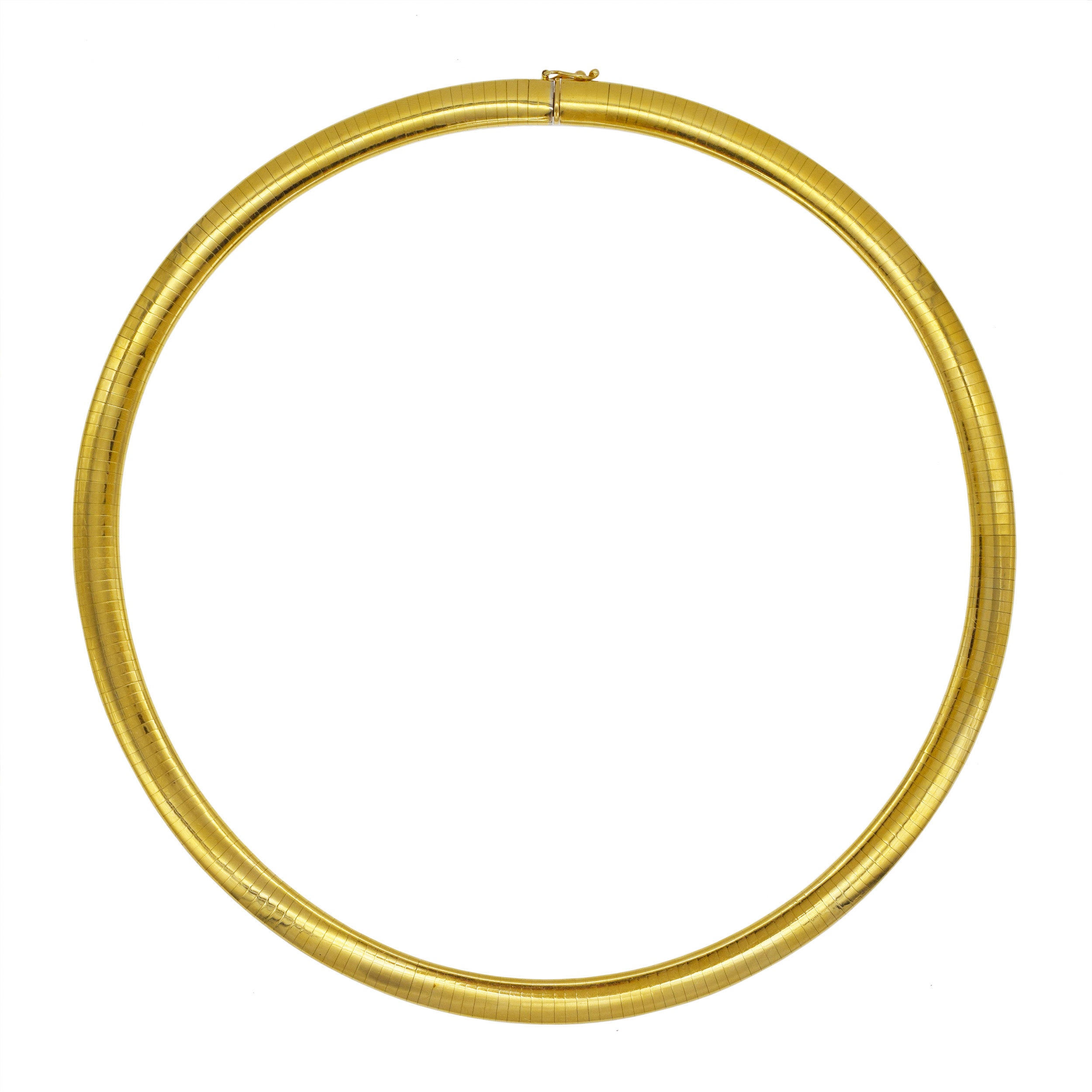14k Yellow Gold Omega Chain Necklace