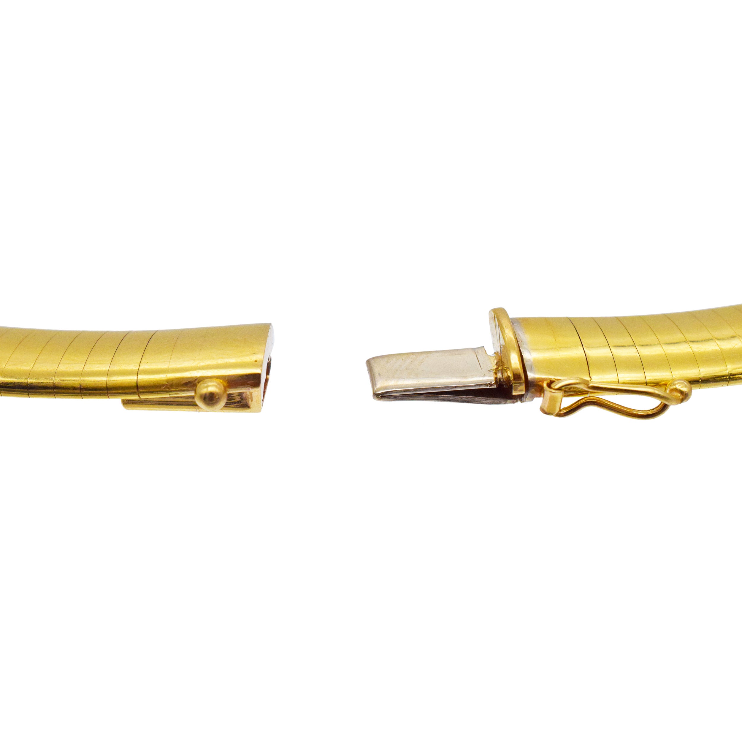 14k Yellow Gold Omega Chain Necklace