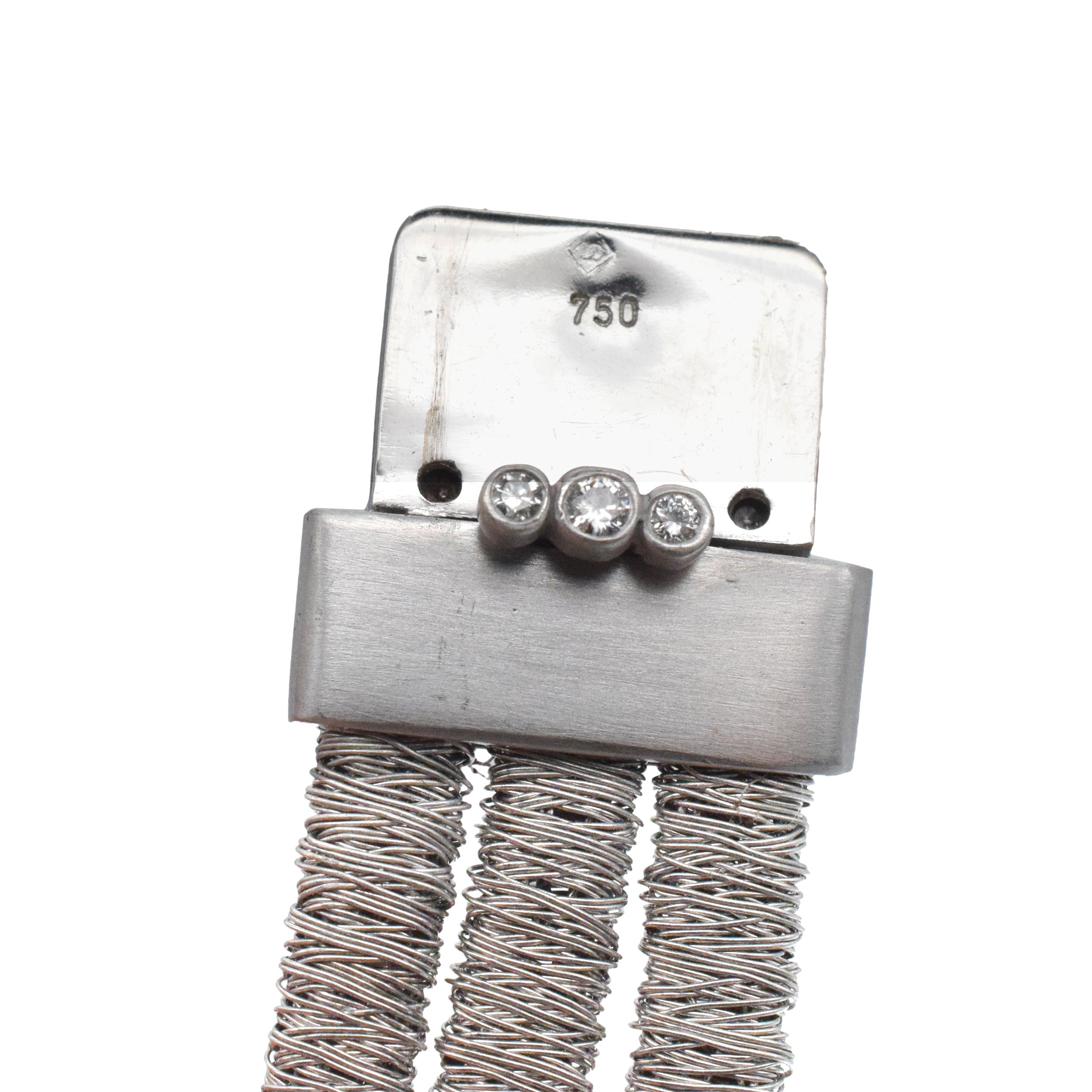 H. Stern Multi Row Necklace In 18k White Gold