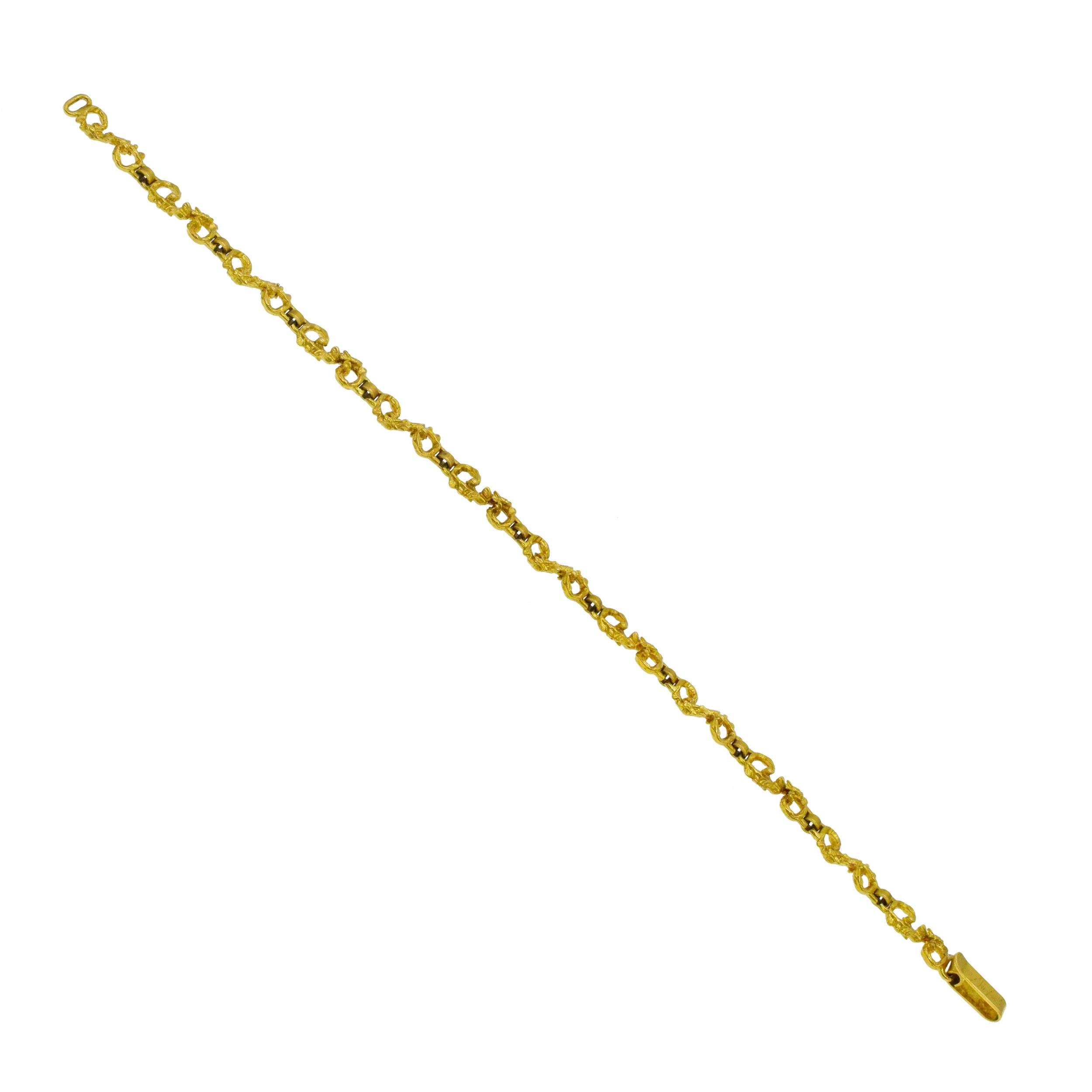 Salvador Dali "San Narciso de las Moscas" Pendant Necklace And Bracelet Suite In 18k Yellow Gold