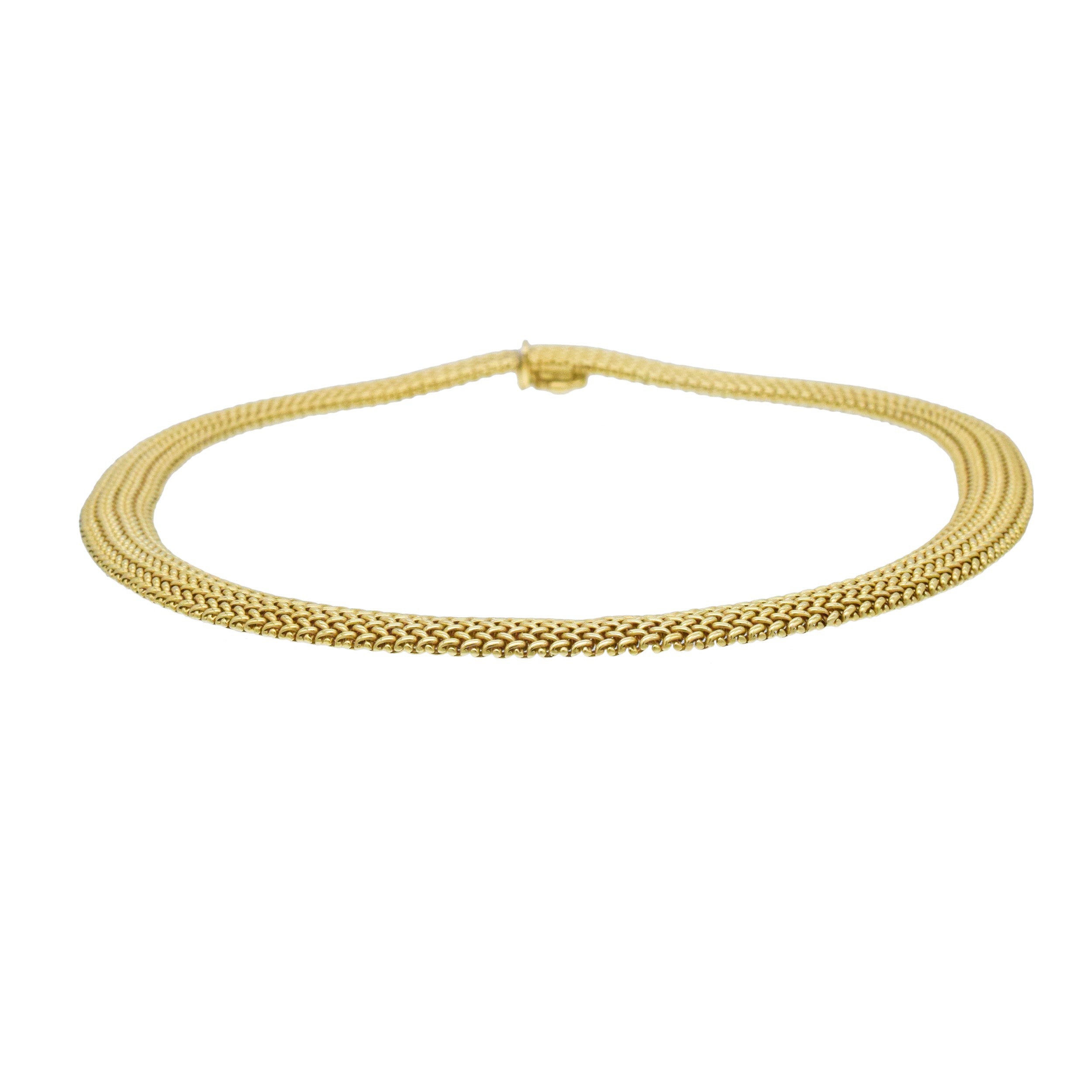 Tiffany & Co. 18k Yellow Gold Woven Necklace