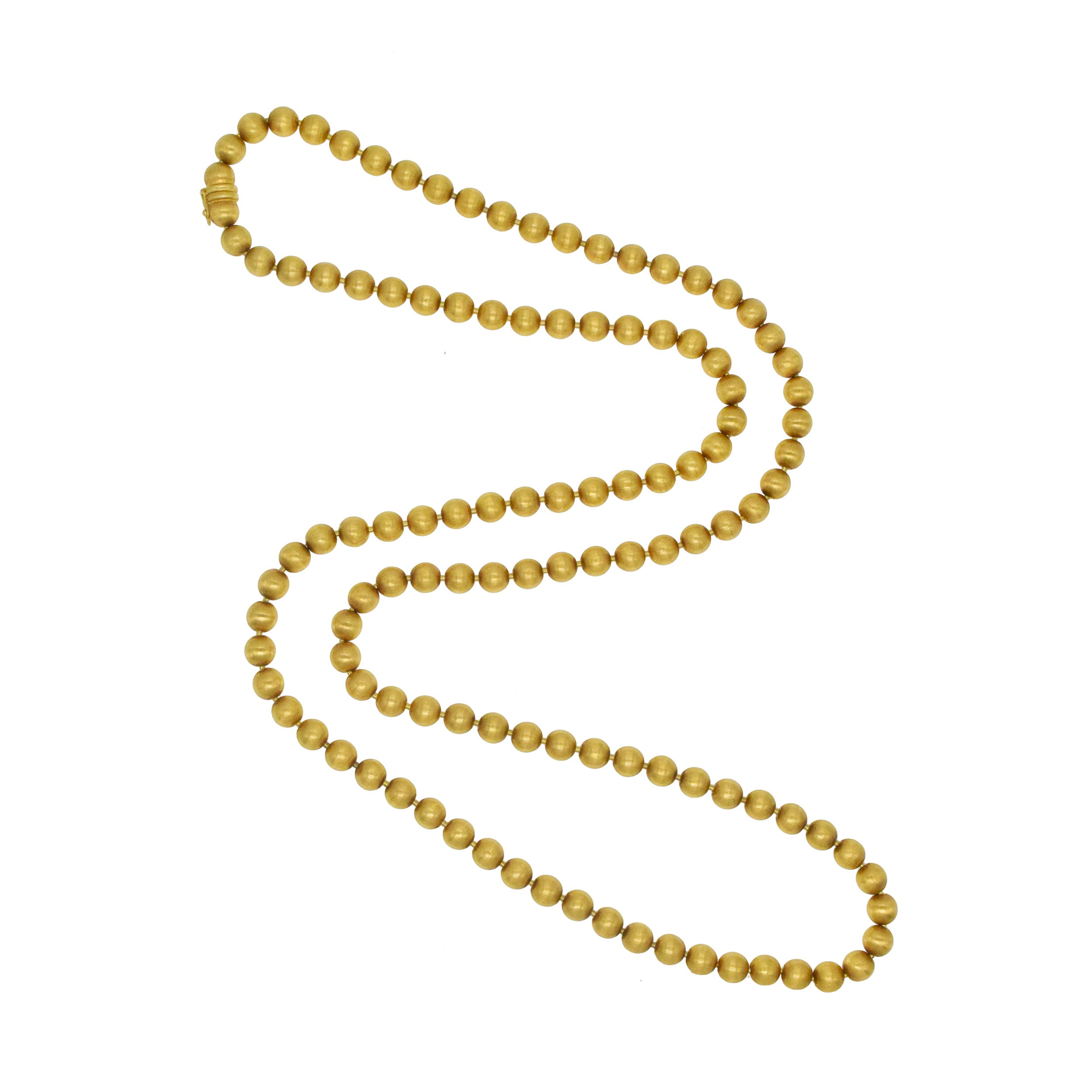 Buccellati 18k Gold Bead Long Necklace