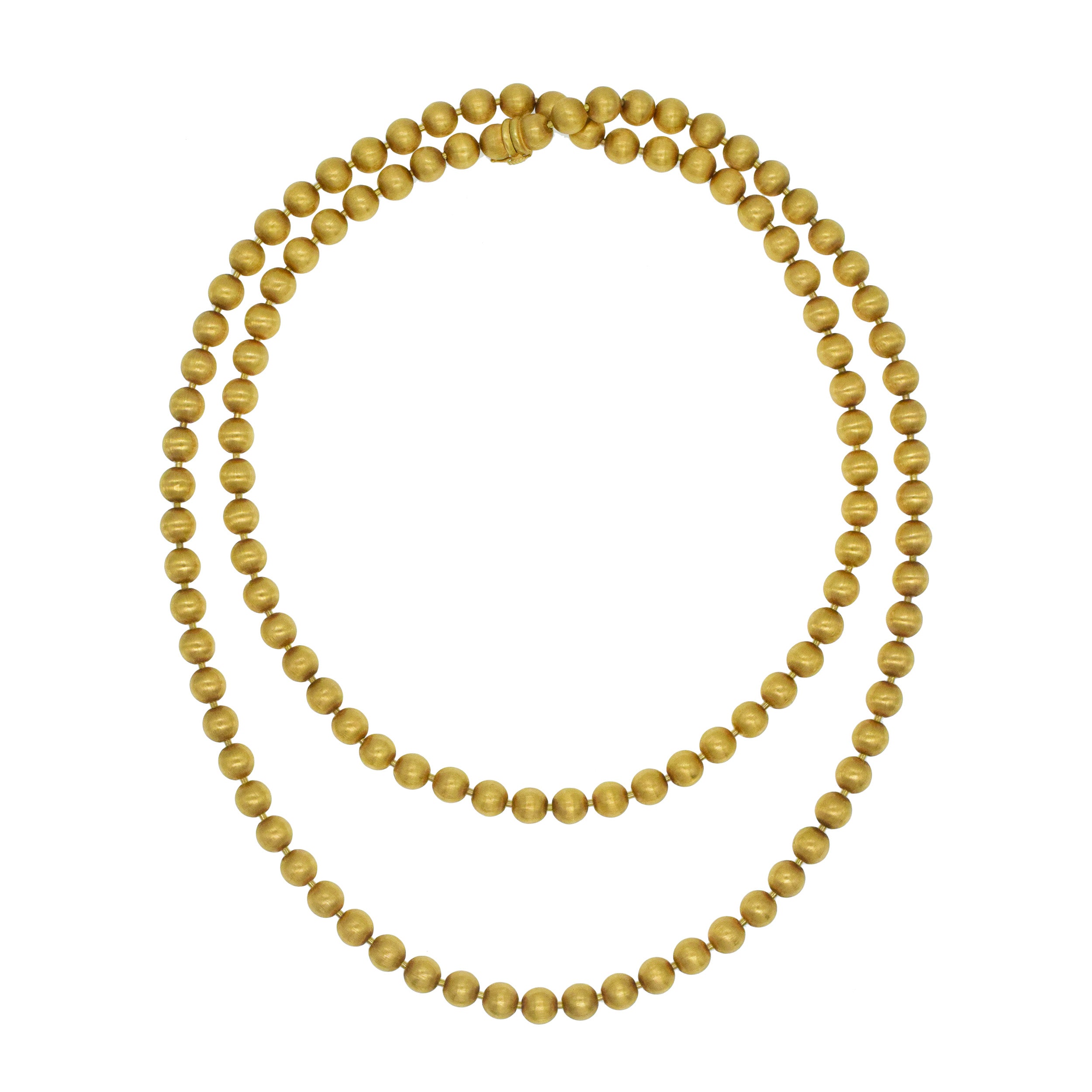 Buccellati 18k Gold Bead Long Necklace