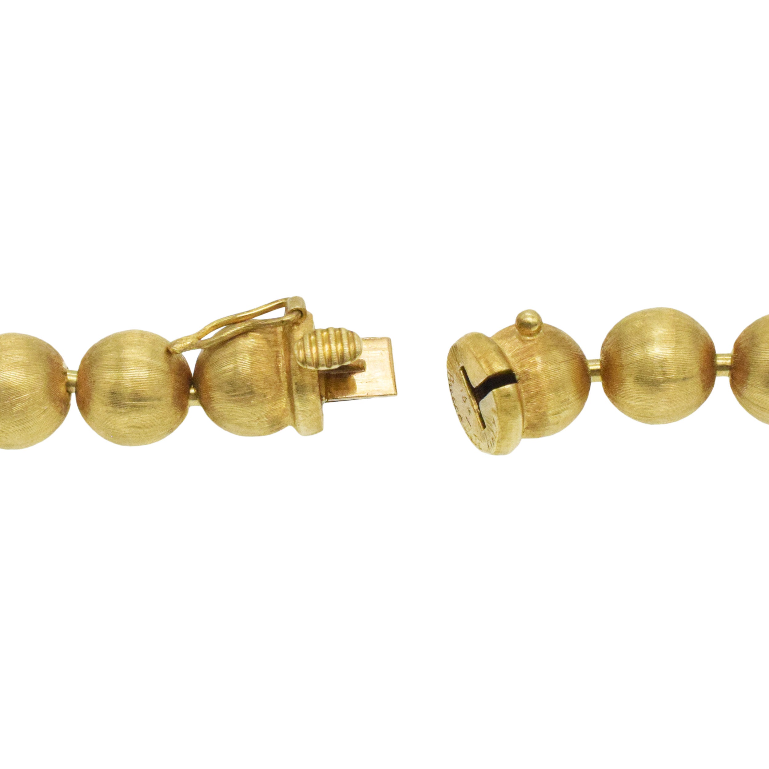 Buccellati 18k Gold Bead Long Necklace