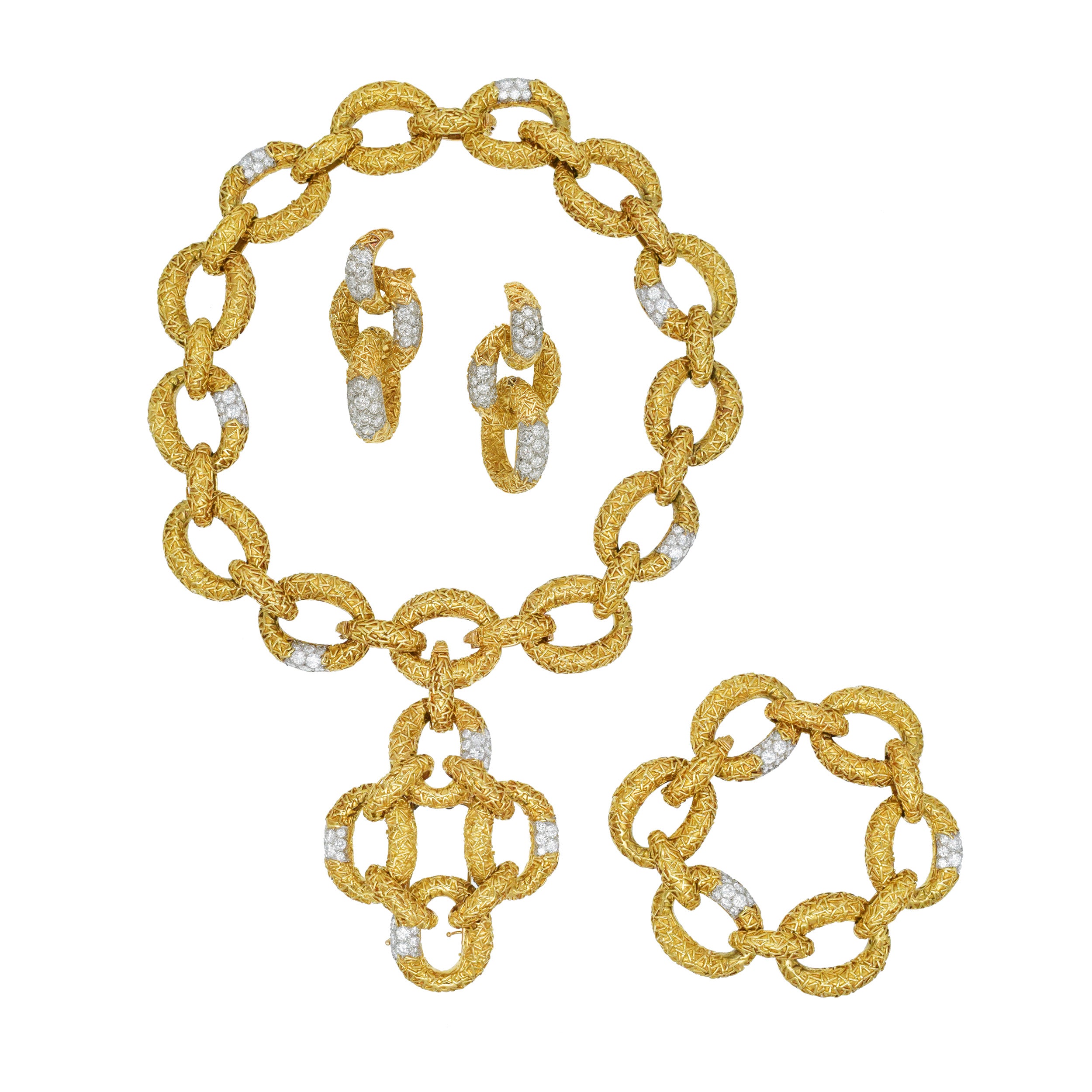 Van Cleef & Arpels 'Chevalerie' Diamond And 18k Gold Suite